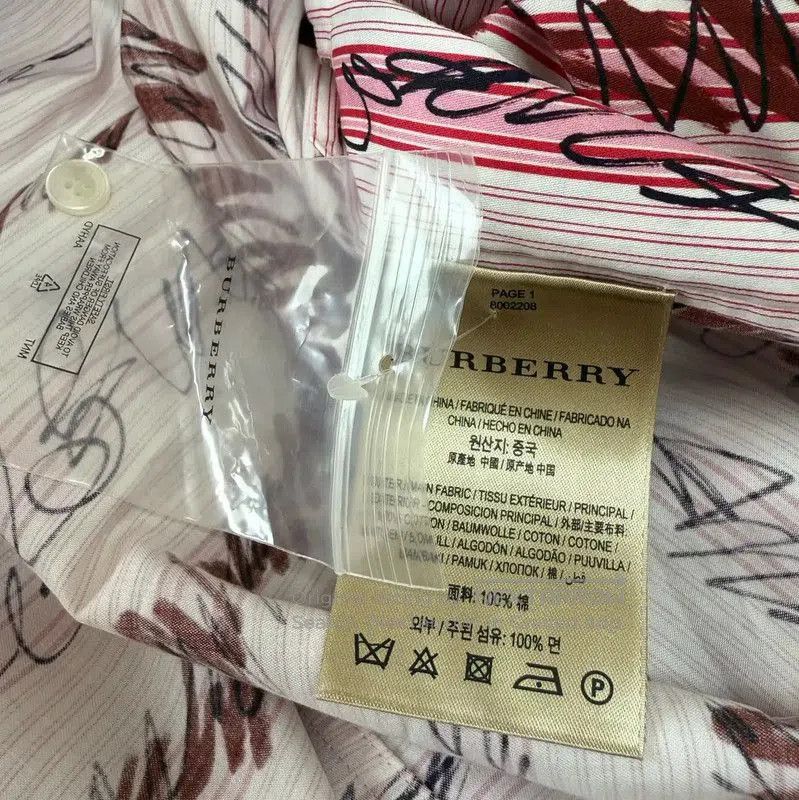 Burberry Burberry Pink Printed Cotton Short Sleeve Dress. Size M / US 6-8 / IT 42-44 - 7 Thumbnail