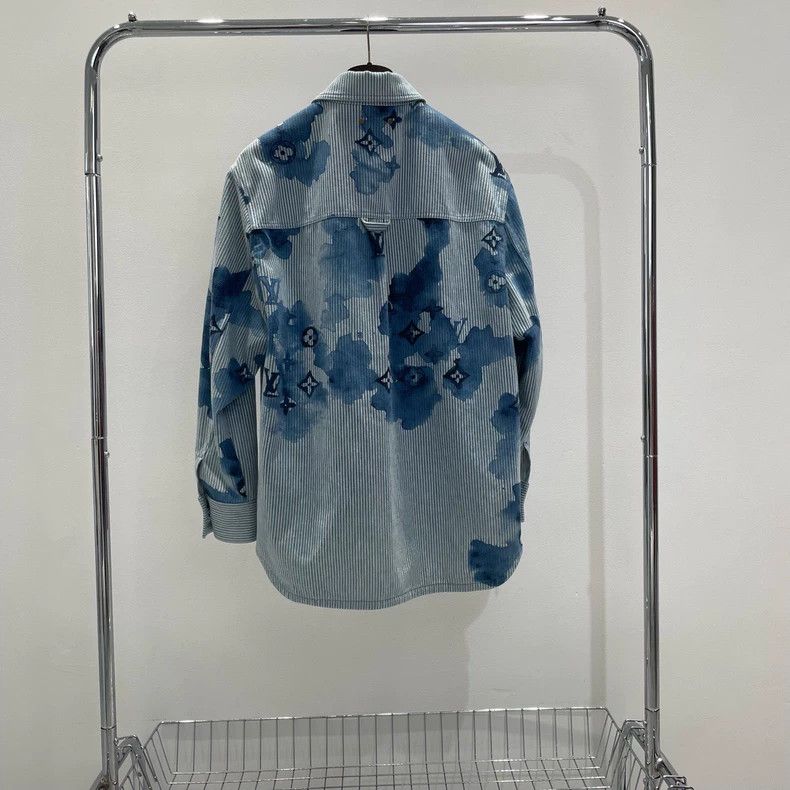 Louis Vuitton Louis Vuitton Ink Style Thick Denim Jacket 2501-Nextarrow Size US S / EU 44-46 / 1 - 2 Thumbnail