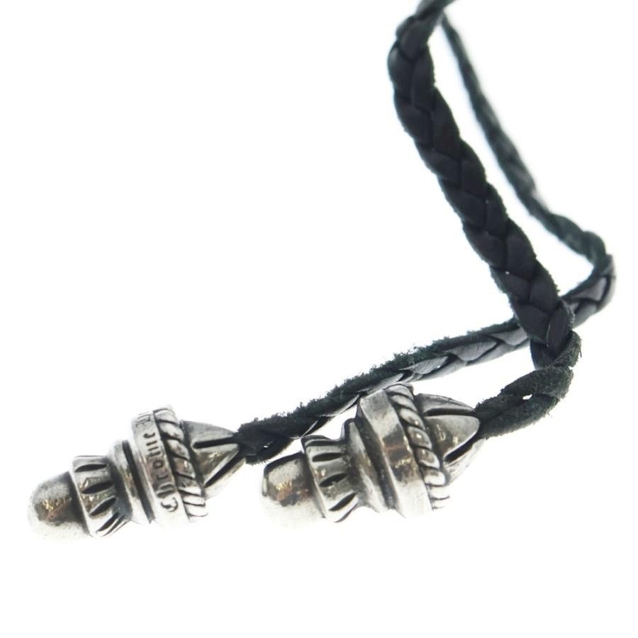 Chrome Hearts Chrome Hearts CH Cross Leather Braid PENDANT Necklace Size ONE SIZE - 4 Thumbnail