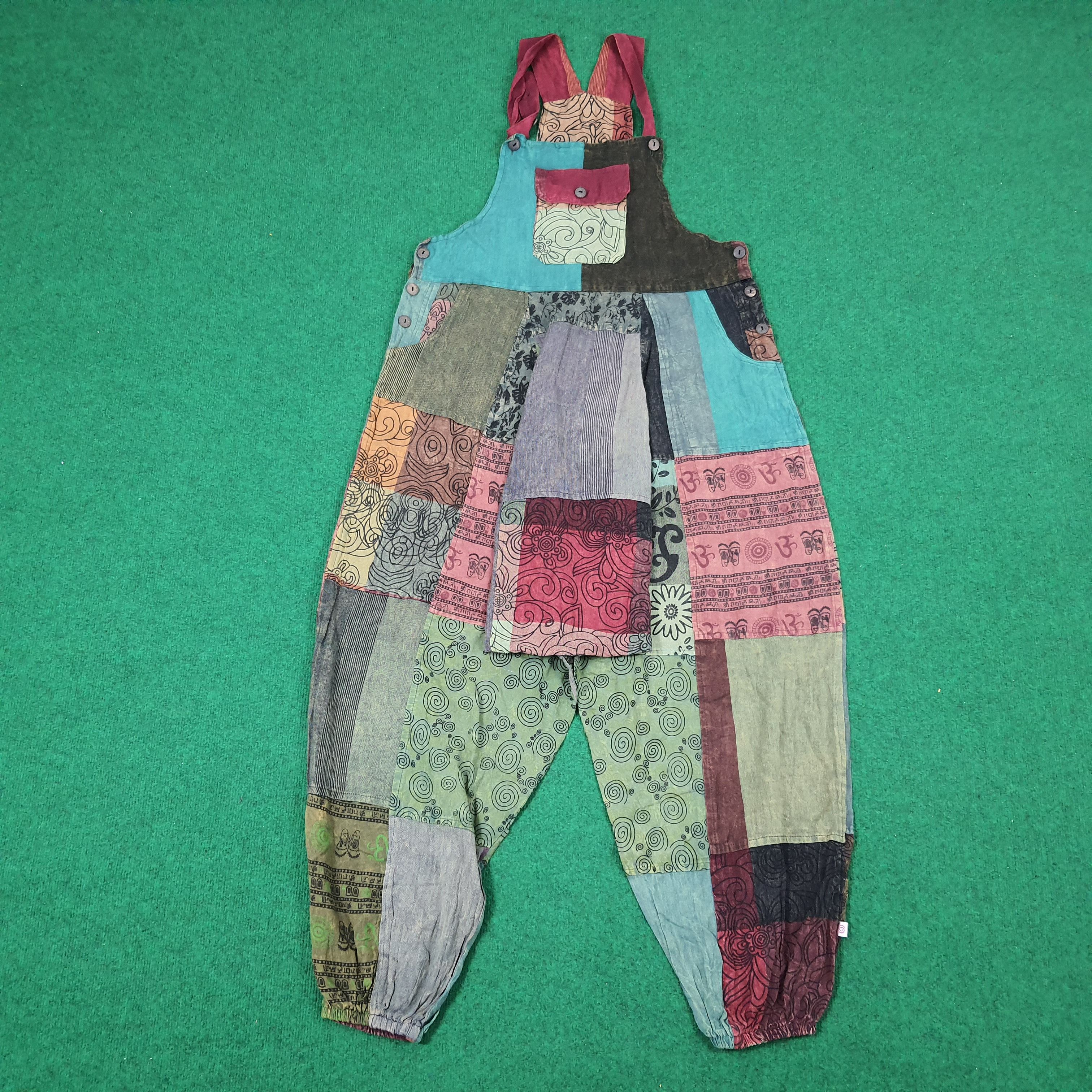 Japanese Brand Vintage Streetwear Patchwork Graphic Design Overall Size US 38 / EU 54 - 1 Thumbnail