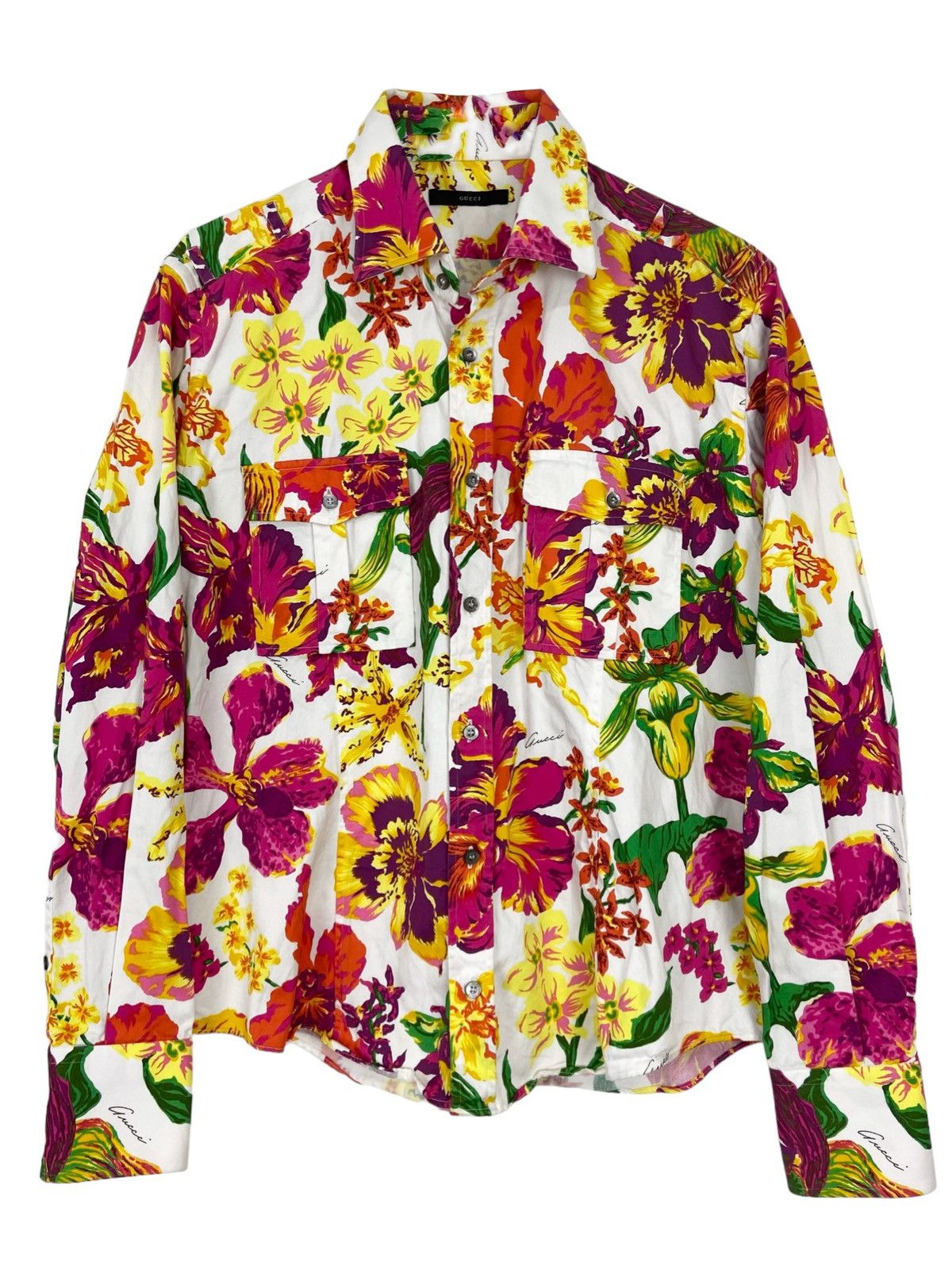 Gucci by Tom Ford S/S 1999 'Psychedelic Floral' Blue Floral