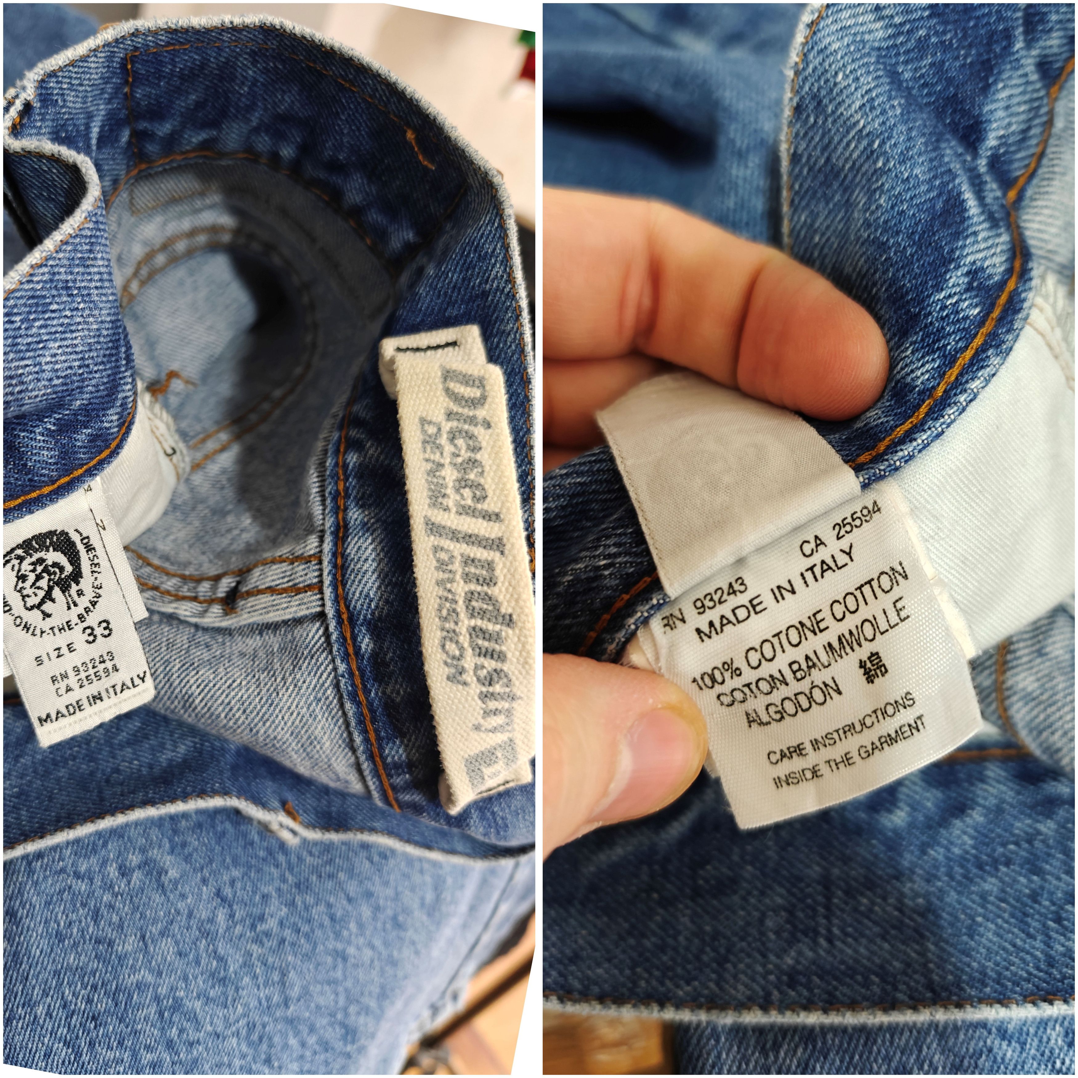 Diesel Diesel Industry Denim Jeans VTG Pants Blue sz 33 (31x31) Size US 31 - 11 Thumbnail