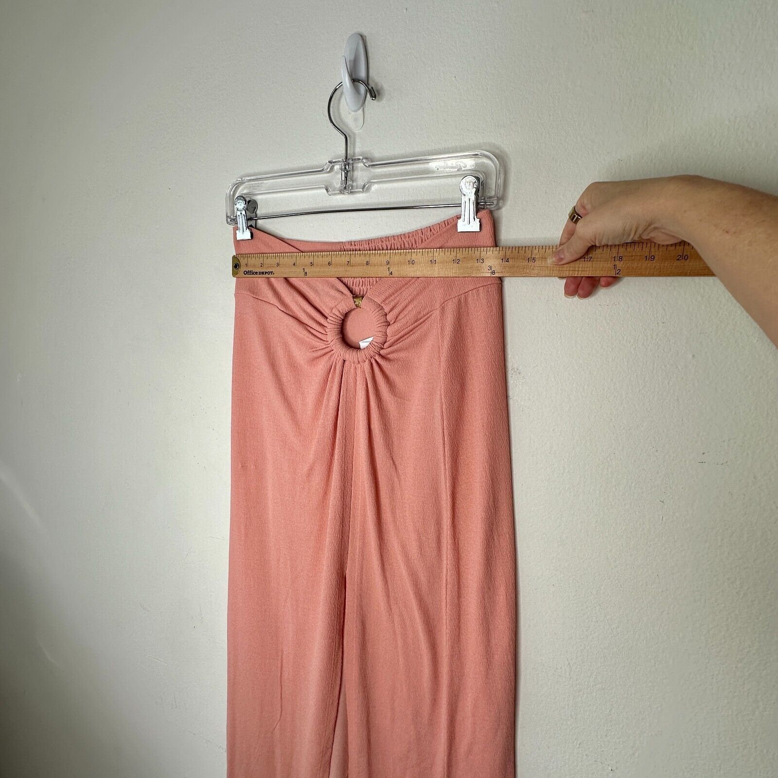 Topshop NWT Topshop Peachy Gather Maxi Skirt O-Ring Slit Front 4 / 6 Size 27" / US 4 / IT 40 - 9 Thumbnail