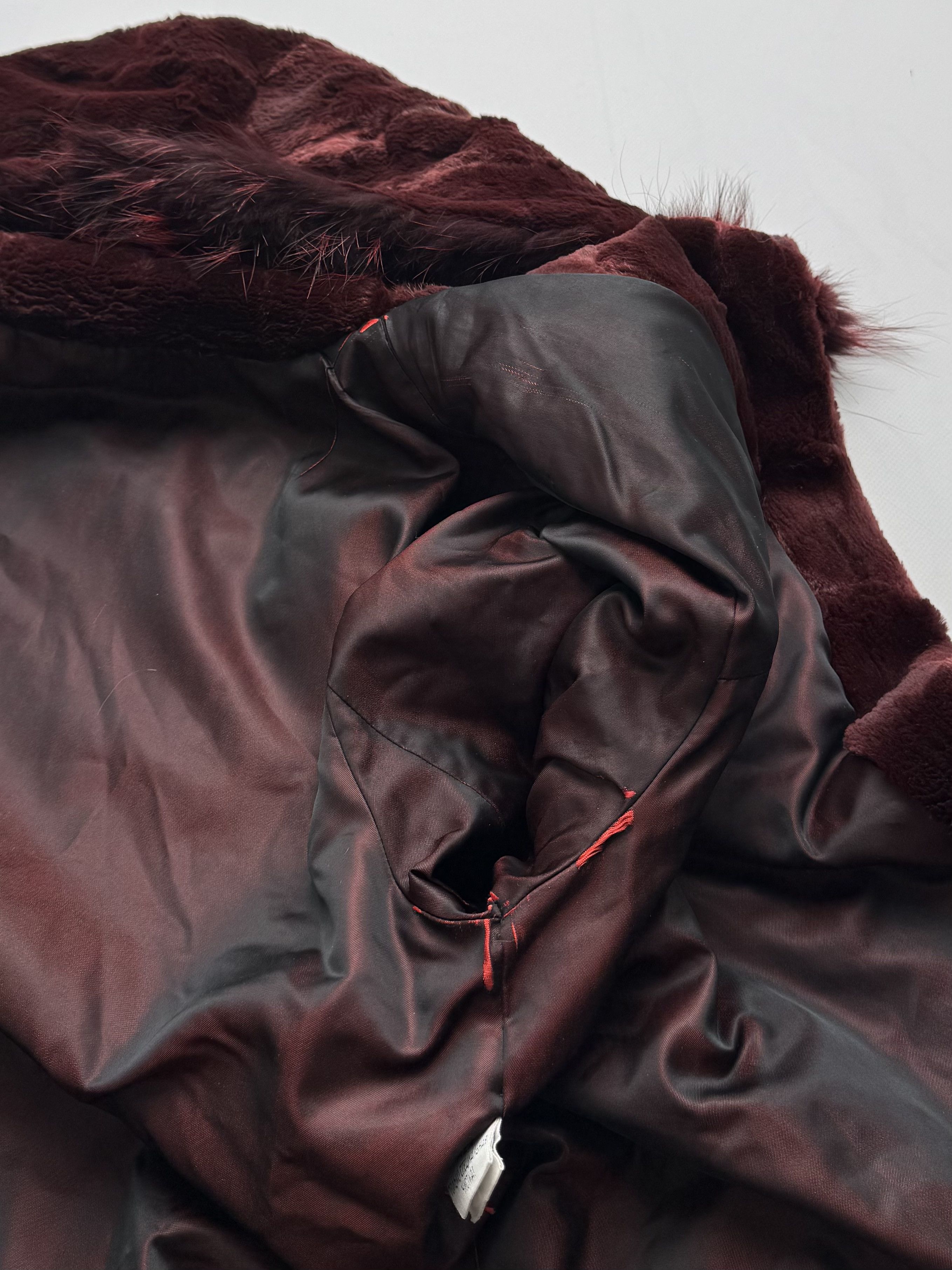 Vintage Vintage Real Fur Coat With Hood B8(V414)E2 Size M / US 6-8 / IT 42-44 - 14 Thumbnail