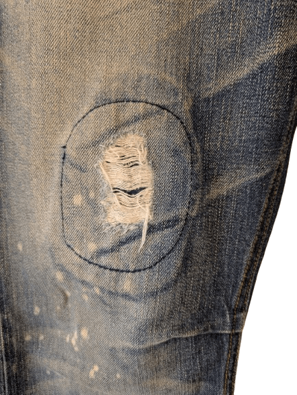Designer SAHAJA DISTRESSED JEANS MADE IN USA Size US 32 / EU 48 - 5 Thumbnail