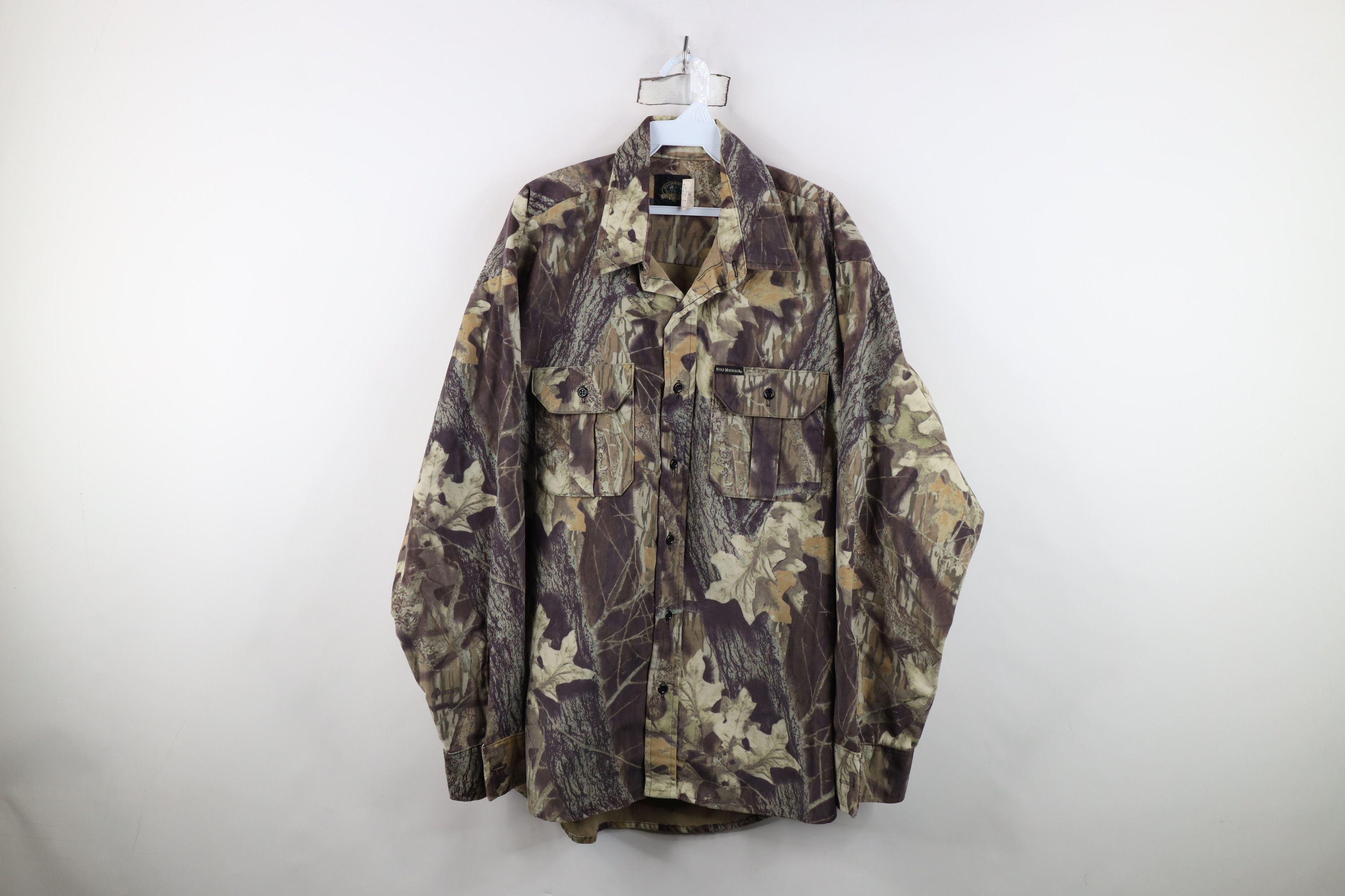 Vintage Vintage 90s Streetwear Camouflage Shirt Jacket Jac USA Size US XL / EU 56 / 4 - 1 Thumbnail