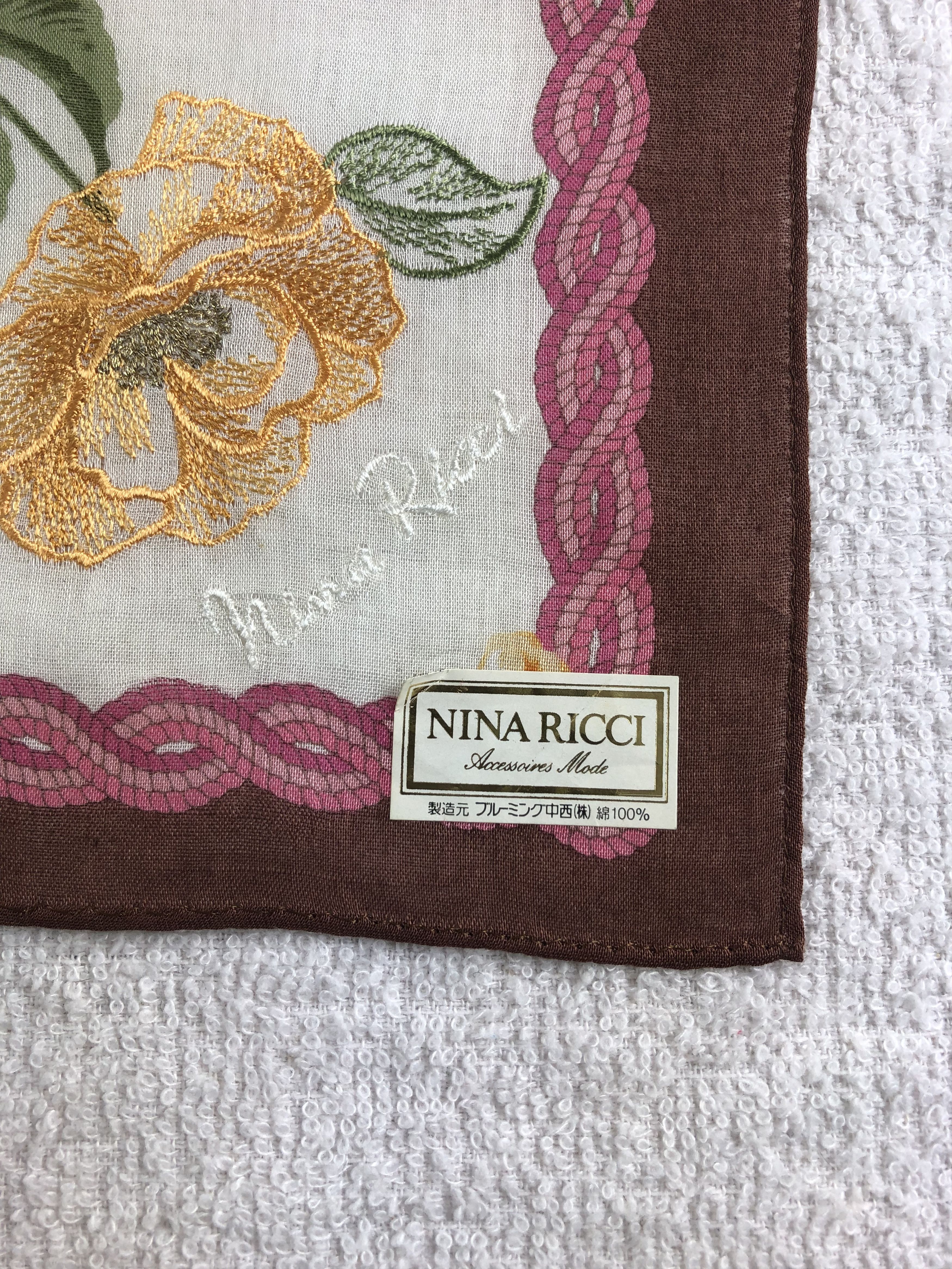 Nina Ricci Nina Ricci Handkerchief / Bandana / Neckerchief C185 Size ONE SIZE - 5 Thumbnail