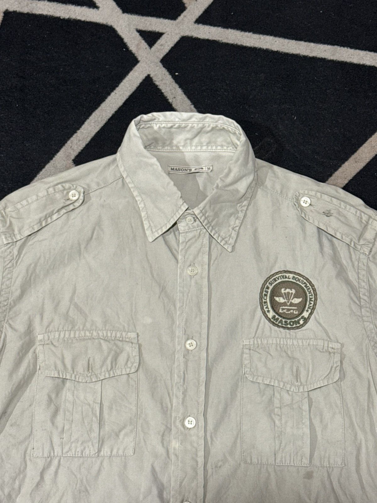 Mason's Mason's Air Crew Workshirt Embroidered Military Size US M / EU 48-50 / 2 - 4 Thumbnail