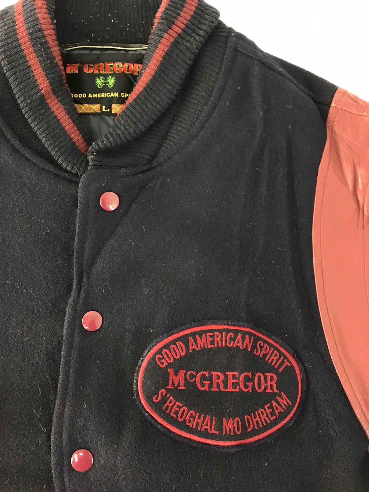 Vintage McGregor Varsity Jacket Wool Sleeve Quilted Padded Inner Size US L / EU 52-54 / 3 - 4 Thumbnail