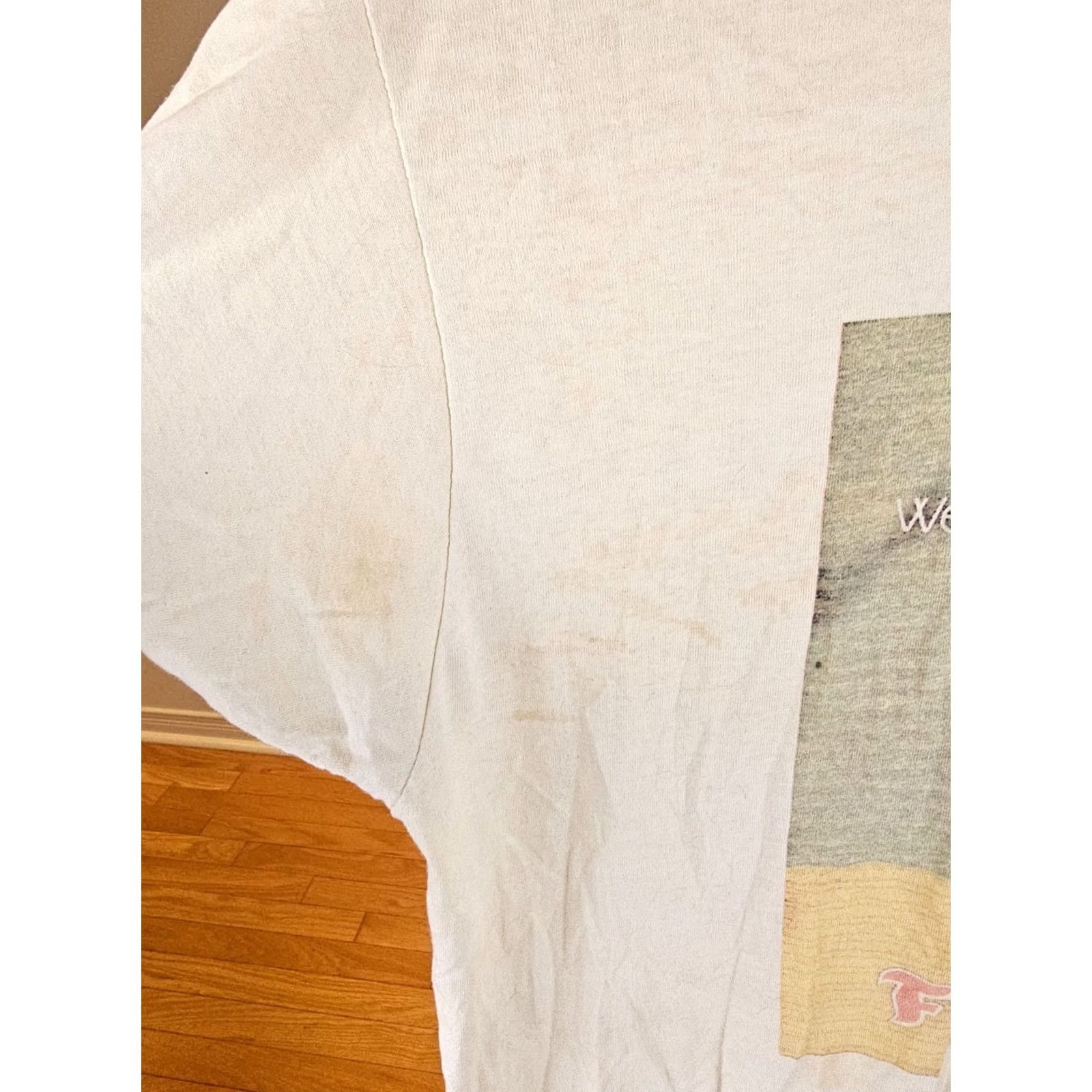 Vintage VINTAGE FIRESTONE T-SHIRT 80's FADED DISTRESSED SINGLE STITCH SZ XL MEN Beige Cotton Short Sleeve Round Neck Cross Chest 23 INCH 27 INCH Size US XL / EU 56 / 4 - 6 Thumbnail