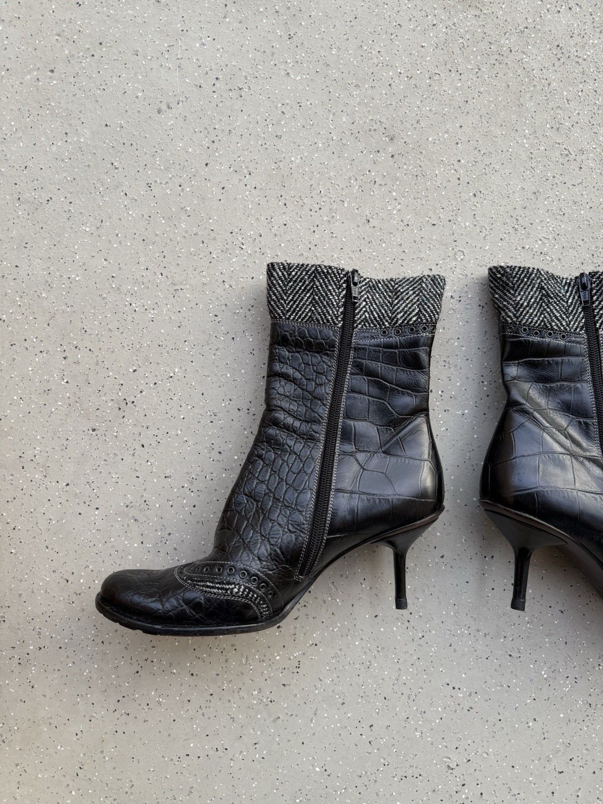 Vintage Goffredo Fantini Leather Heel Shoes Boots Size 39 Size US 9 / IT 39 - 9 Thumbnail