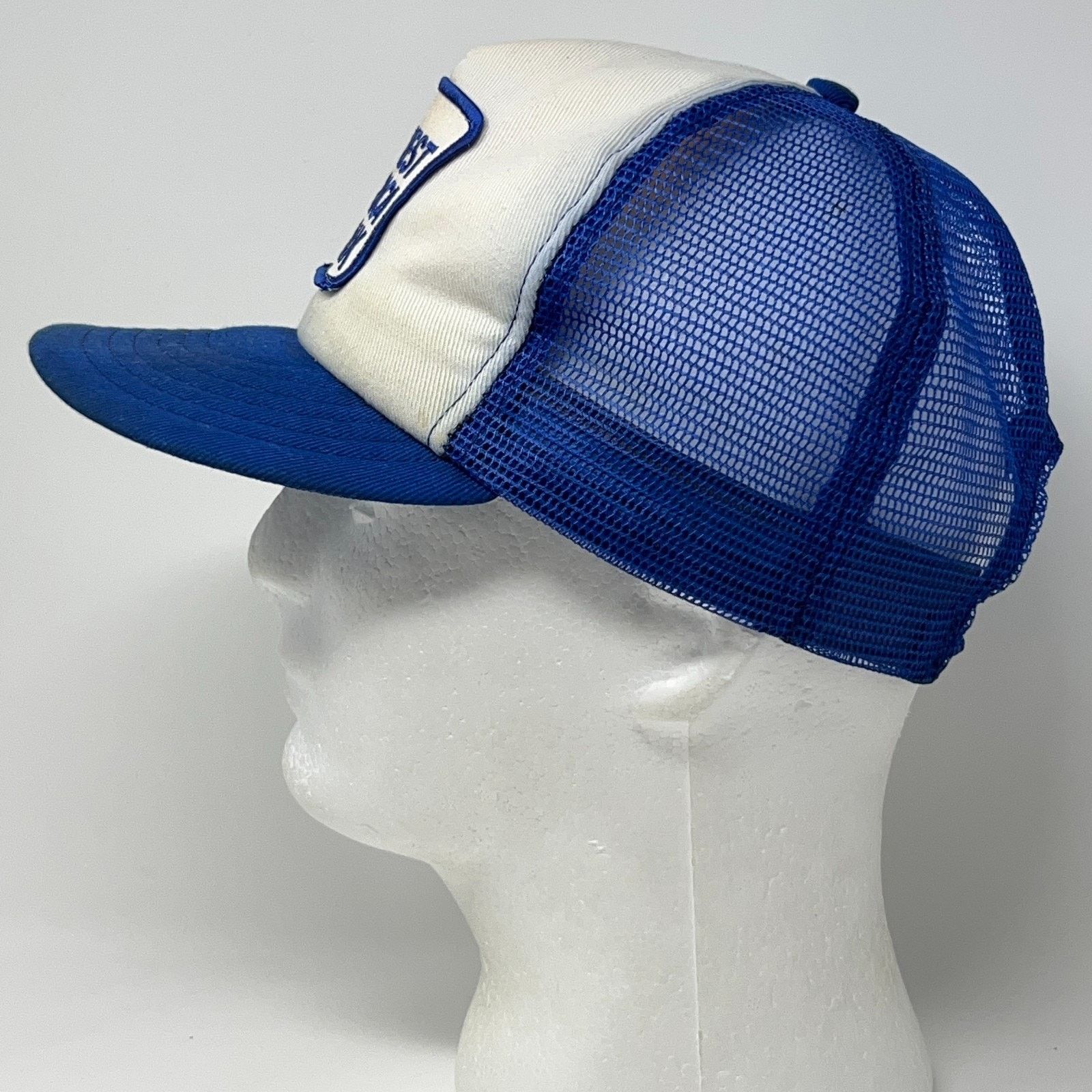Vintage Vintage 80s West America Bank Trucker Hat Baseball Cap Blue Size ONE SIZE - 7 Thumbnail