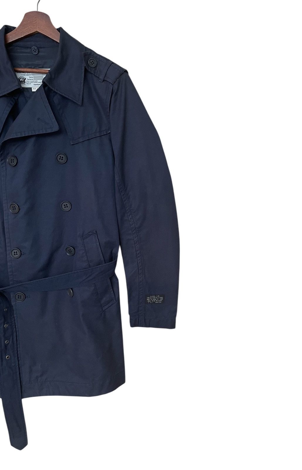 Diesel × Vintage Vintage Brand Diesel Trench Coat 1990s Size US L / EU 52-54 / 3 - 4 Thumbnail