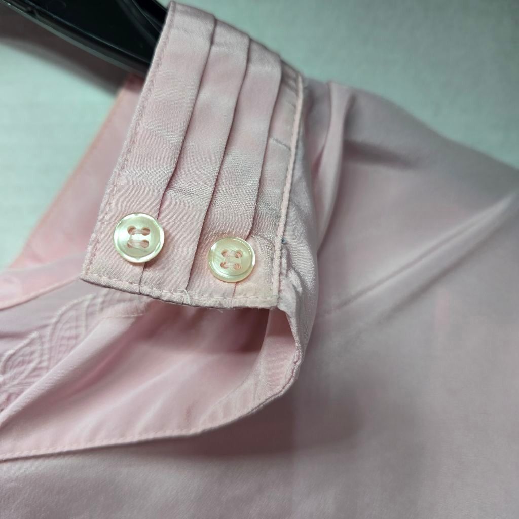 United Colors Of Benetton Women's Units Pink Blouse with Embroidery - Size 16 Size XXL / US 16-18 / IT 52-54 - 7 Thumbnail