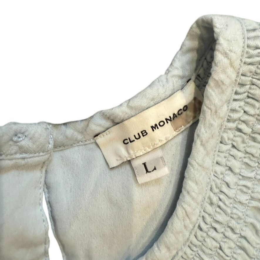 Club Monaco Club Monaco Tiered Cloud Dress in Blue, Size L Size L / US 10 / IT 46 - 6 Thumbnail