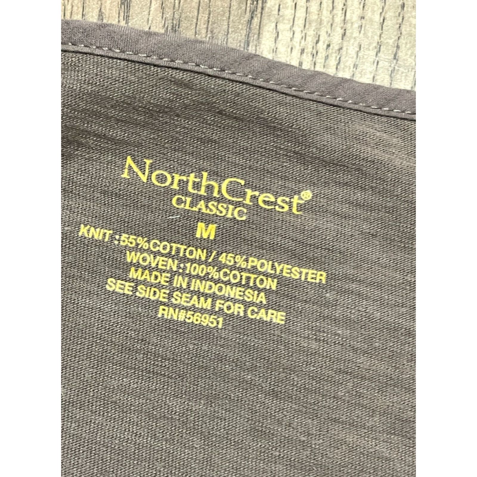 Vintage NorthCrest Shirt Women’s Medium Brown Short Sleeve Scoop Neck Pullover Casual Regular Size M / US 6-8 / IT 42-44 - 5 Thumbnail