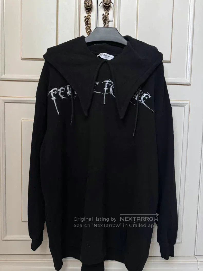 Balenciaga Balenciaga Ladies Logo Letter Hoodie Size XS / US 0-2 / IT 36-38 - 2 Thumbnail