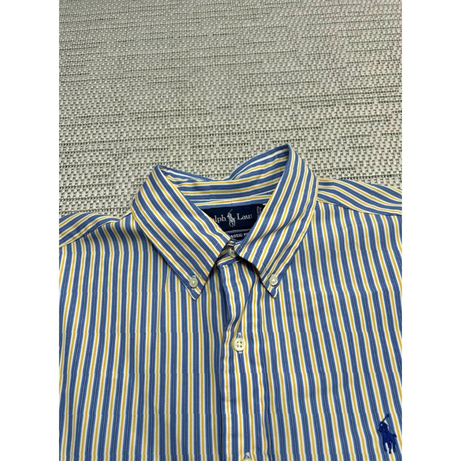 Ralph Lauren Ralph Lauren Shirt Mens Large Blue Yellow Cotton Button Up Size US L / EU 52-54 / 3 - 2 Thumbnail