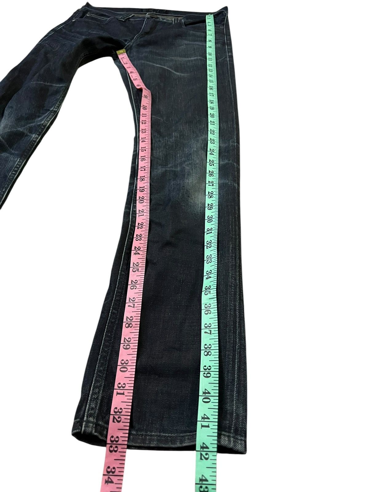 If Six Was Nine × Le Grande Bleu (L.G.B.) × Seditionaries BACK NUMBER BLACK LABEL CLAWMARK DENIM JEANS PUNK Size US 31 - 15 Thumbnail
