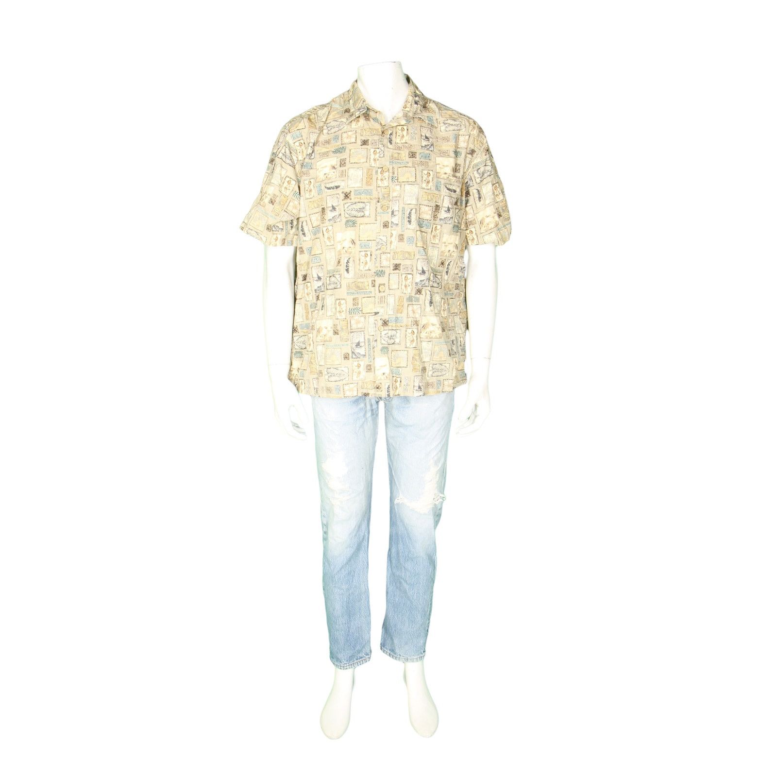 Other Cooke Street Floral Hula Girl Sailing Hawaiian Aloha Shirt L Size US L / EU 52-54 / 3 - 1 Thumbnail