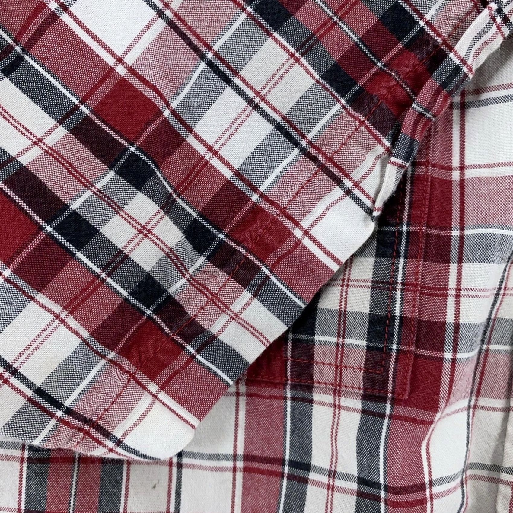 Carhartt Carhartt Shirt Men’s XL S/S Plaid Chambray Red Button-Down Relaxed Fit Size US XL / EU 56 / 4 - 4 Thumbnail