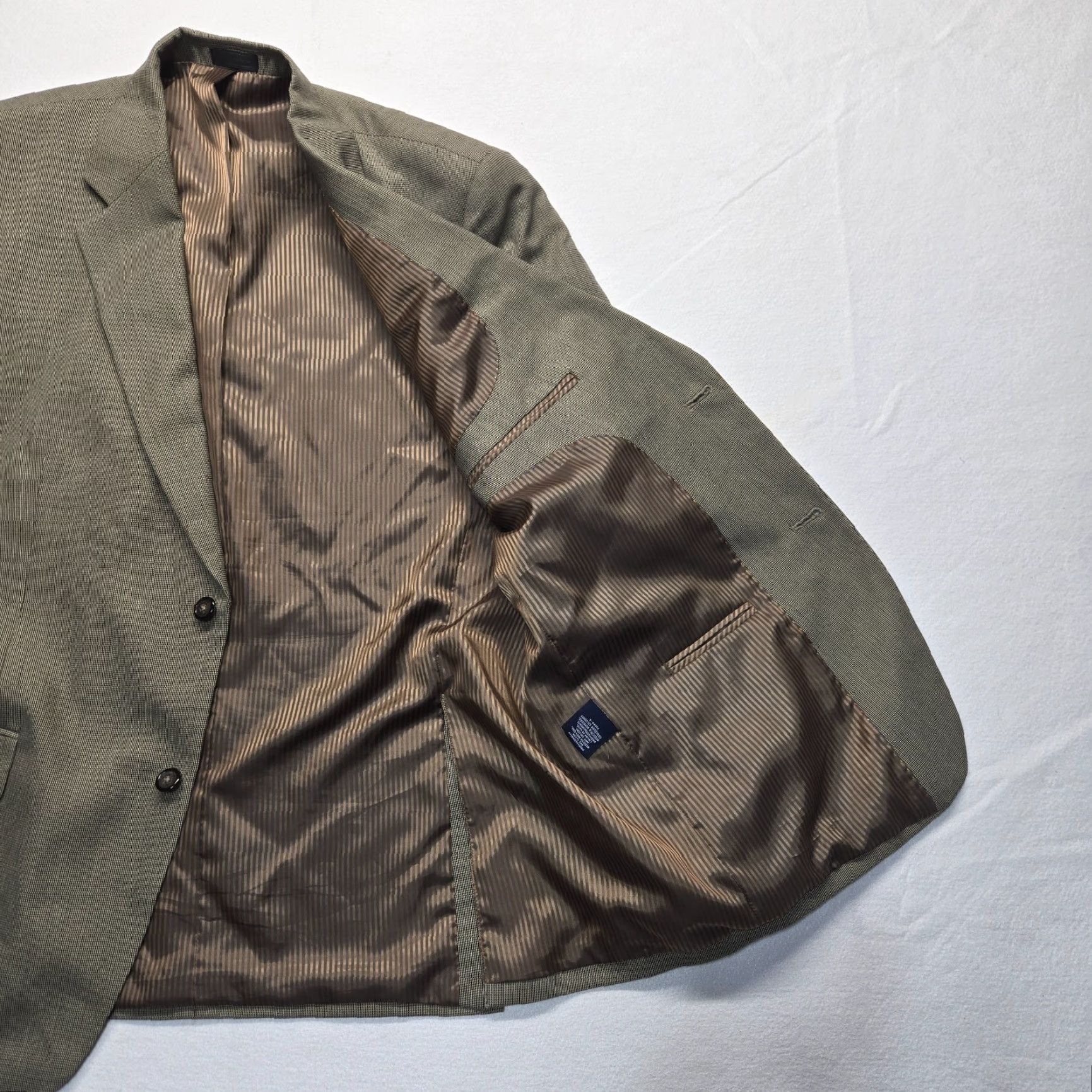 Vintage Lu Strada Blazer / Suit Jacket Men Brown 46 L Long Casual Jacket - Polyester - 46 Adults Mens Size 46R - 2 Thumbnail