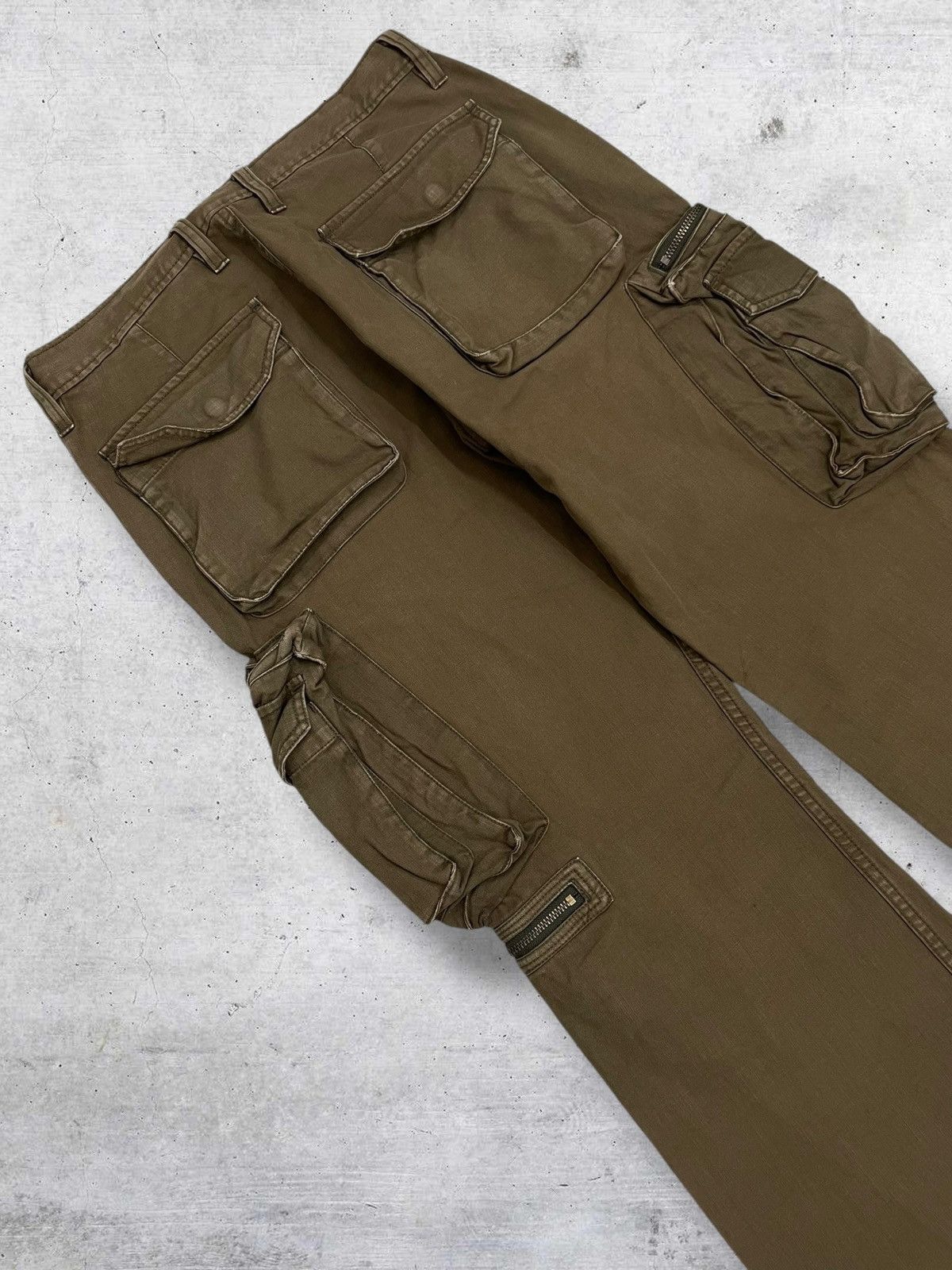 Japanese Brand VINTAGE TAKEO KIKUCHI JAPAN DESIGNER OG CARGO FLARED DENIM Size US 30 / EU 46 - 10 Thumbnail