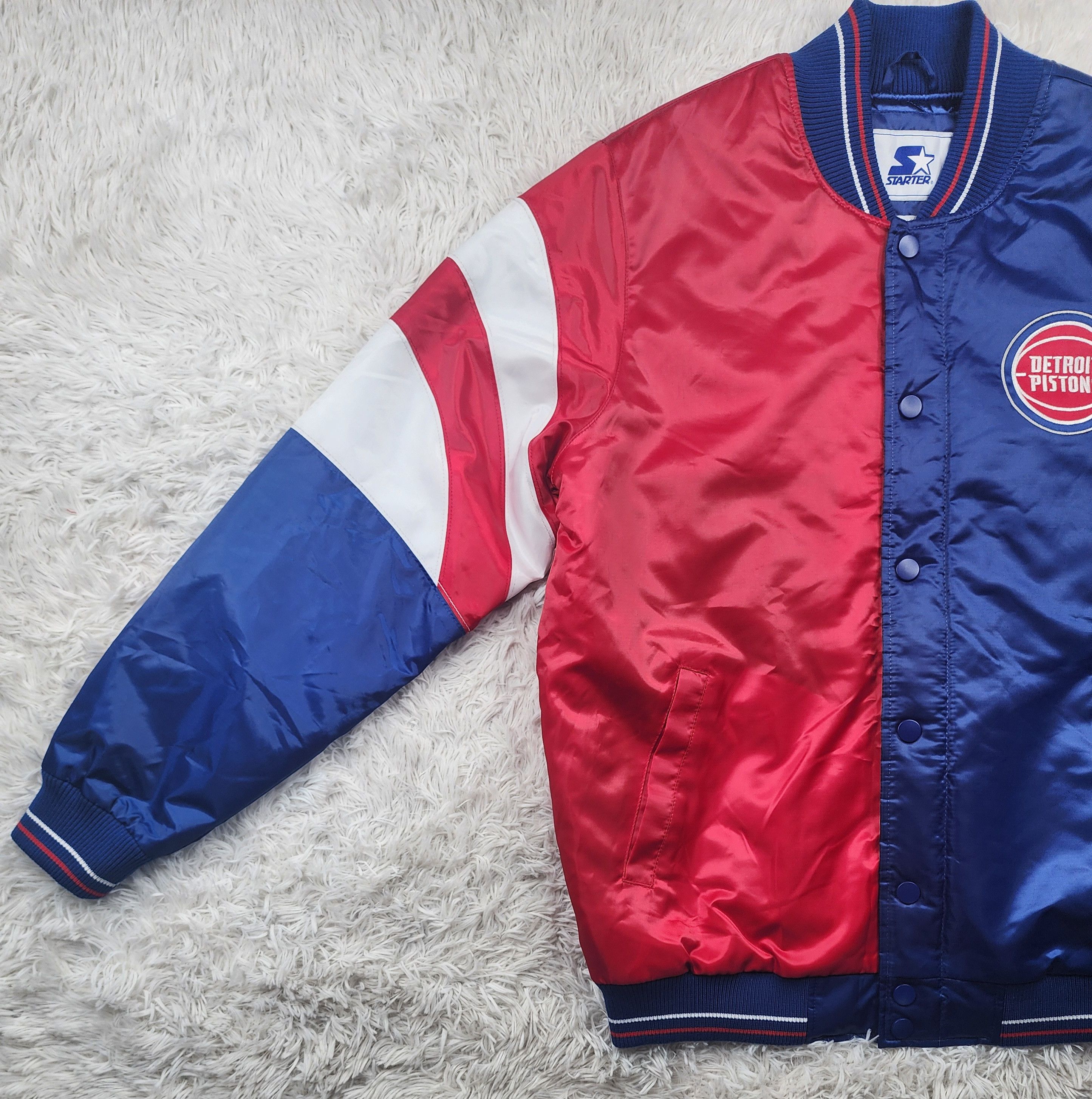 Starter Vintage Starter NBA Detroit Pistons button up jacket Size US L / EU 52-54 / 3 - 7 Thumbnail