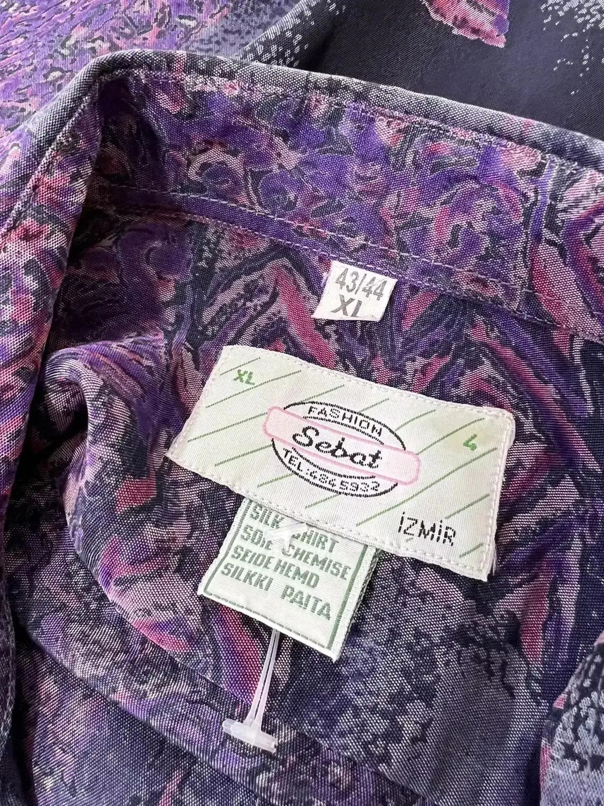Vintage Vintage crazy shirt silk 80’s Size US XL / EU 56 / 4 - 2 Thumbnail