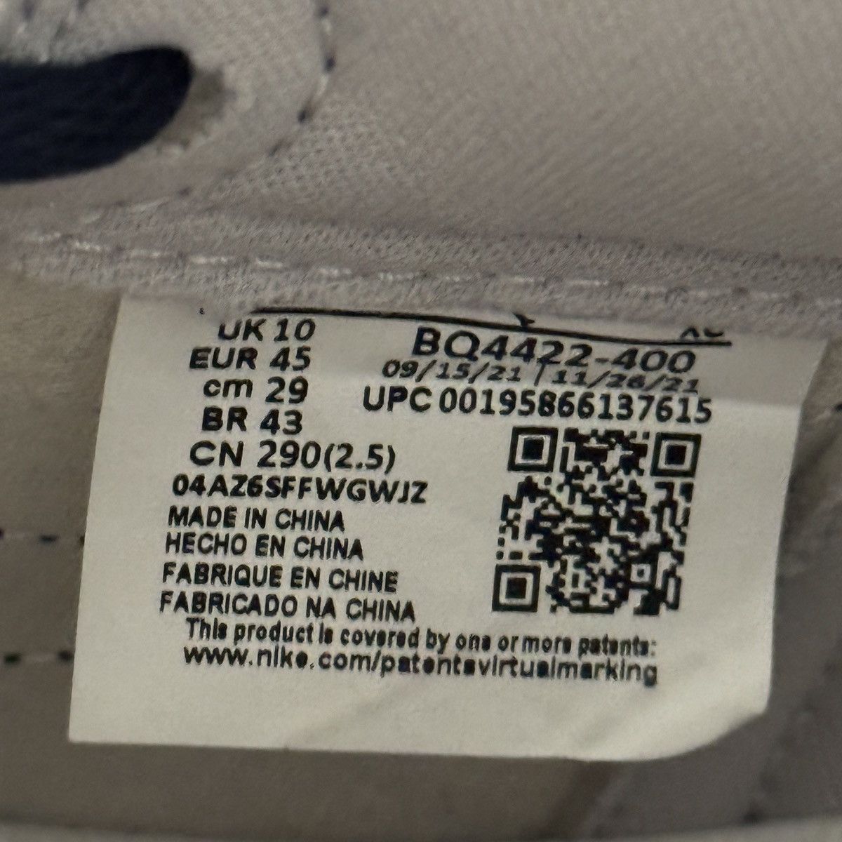 Jordan Brand Air Jordan 1 Retro High ‘85 “Georgetown” Size US 11 / EU 44 - 7 Thumbnail
