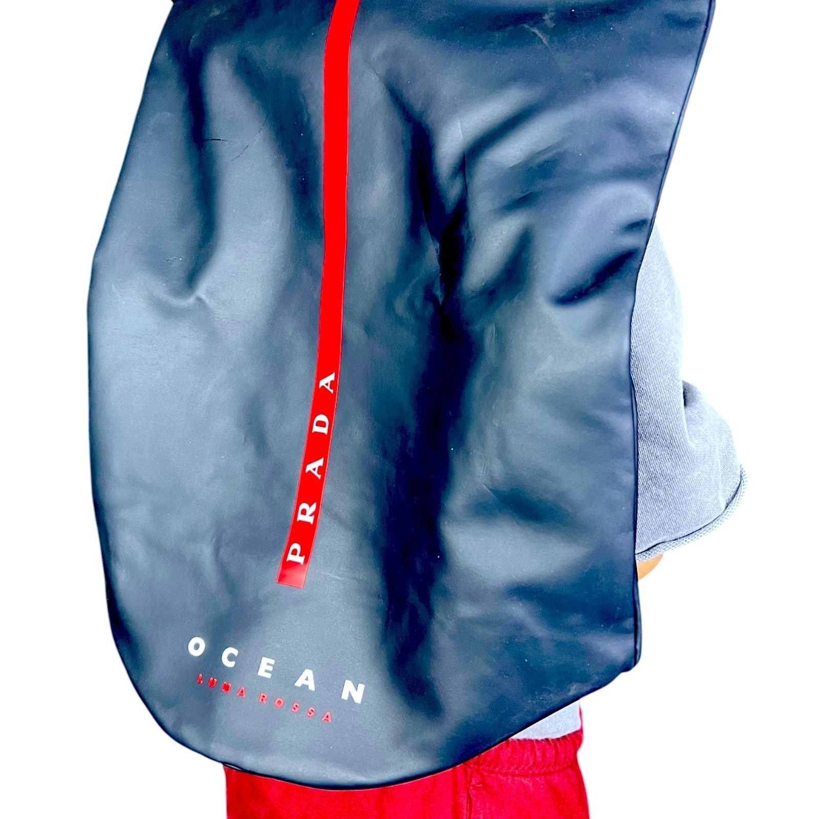 Prada Prada Ocean Luna Rossa Black Sailing Bag Size ONE SIZE - 5 Thumbnail
