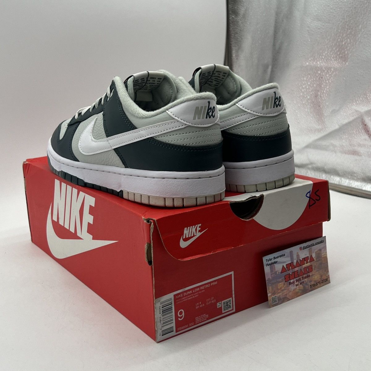 Nike Nike dunk low split deep jungle Size US 9 / EU 42 - 4 Thumbnail
