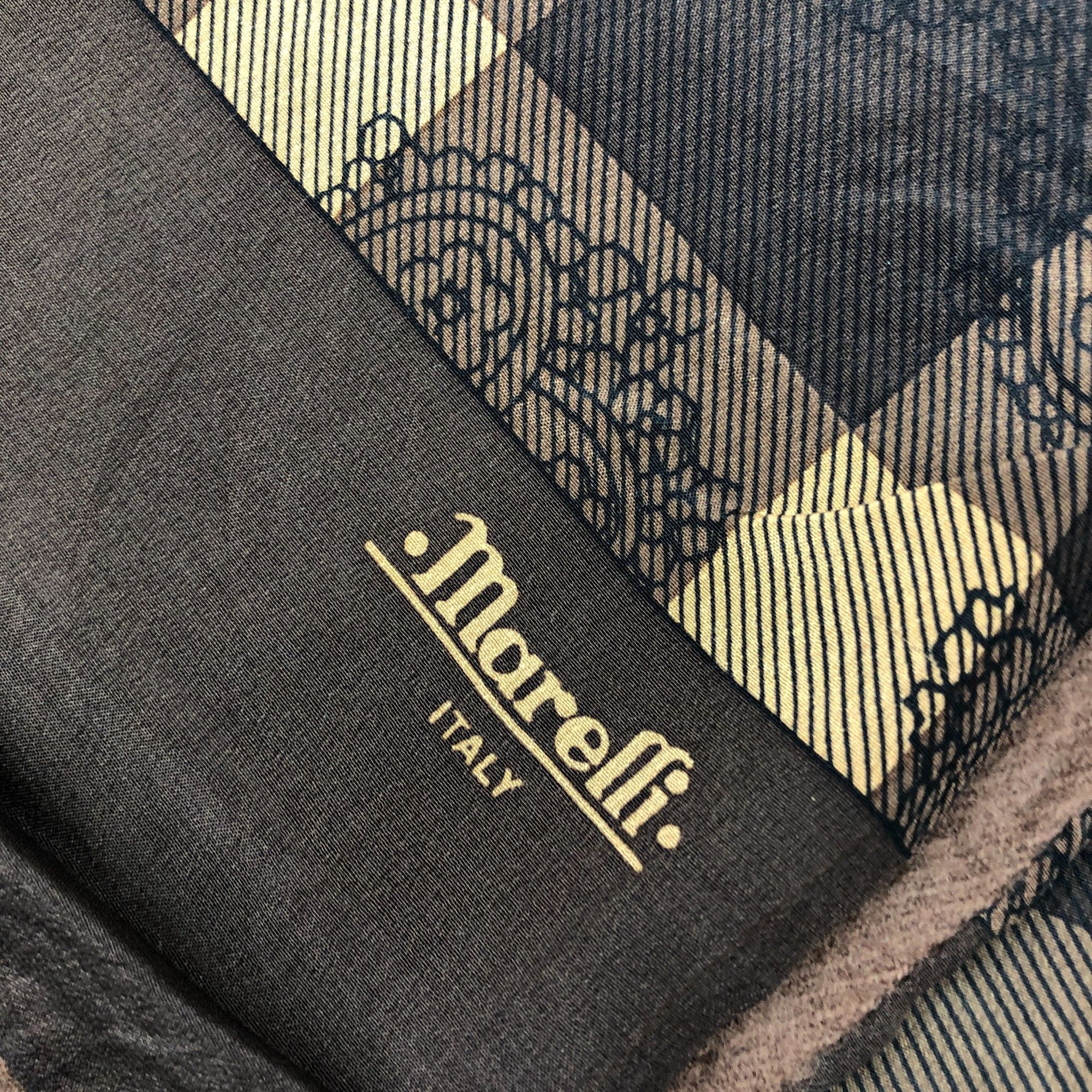 Japanese Brand Vintage Marelli Scarf Muffler Wool Plaid Winter Scarves Size ONE SIZE - 4 Thumbnail