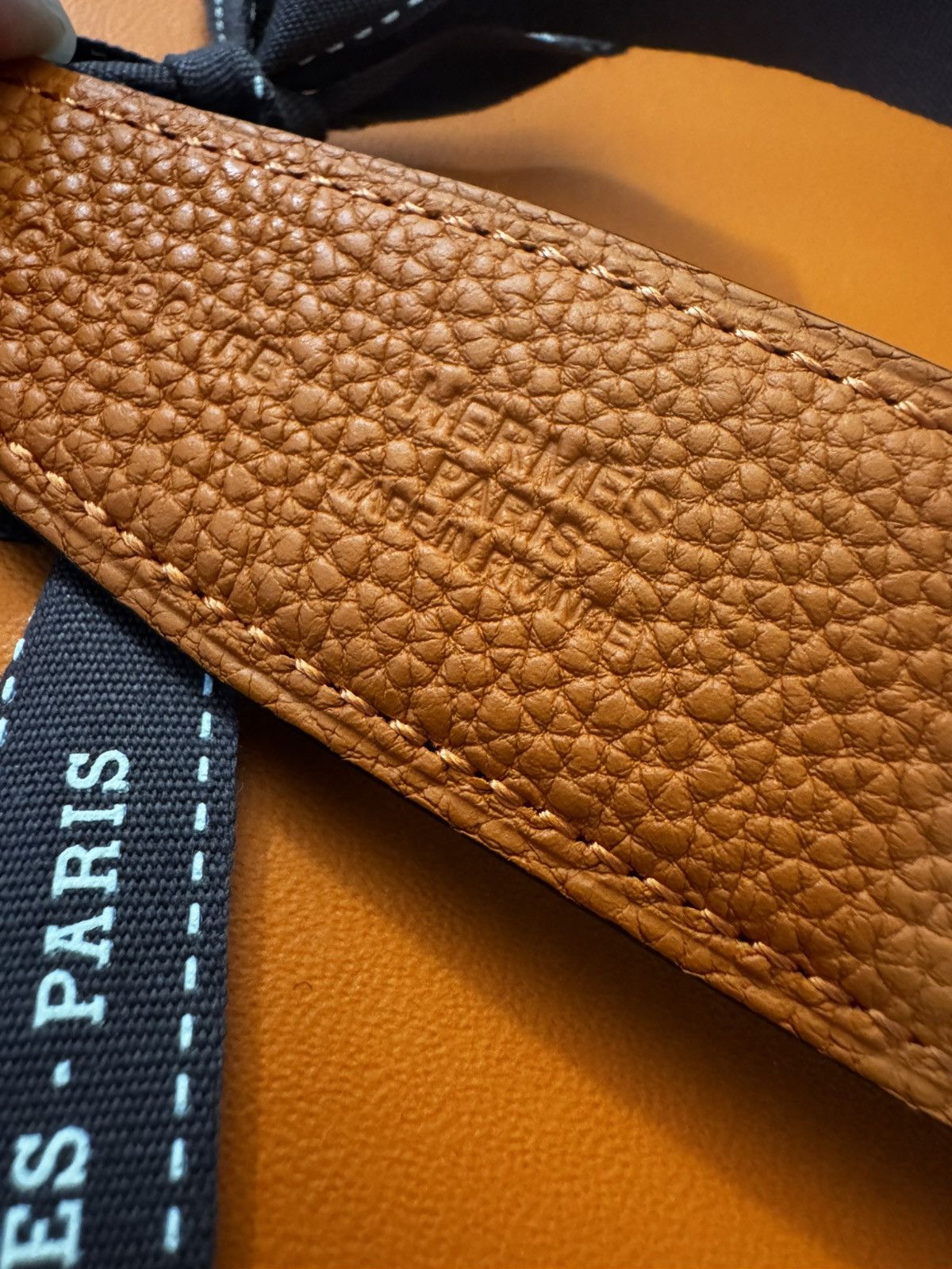 Hermes Hermes classic orange belt with H buckle Size ONE SIZE - 5 Thumbnail