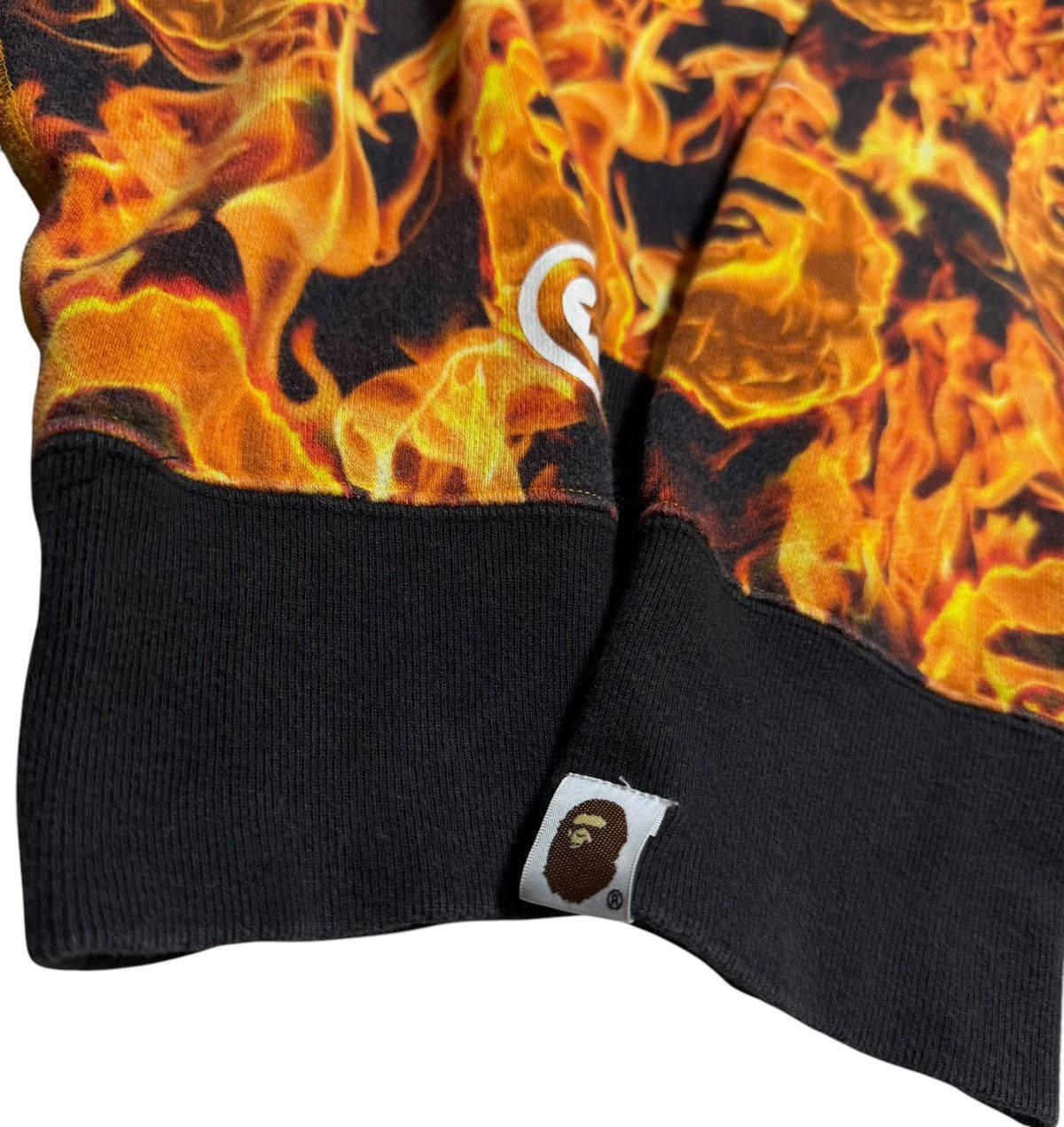 Bape BAPE Fire Shark Full Zip Hoodie Size US M / EU 48-50 / 2 - 8 Thumbnail