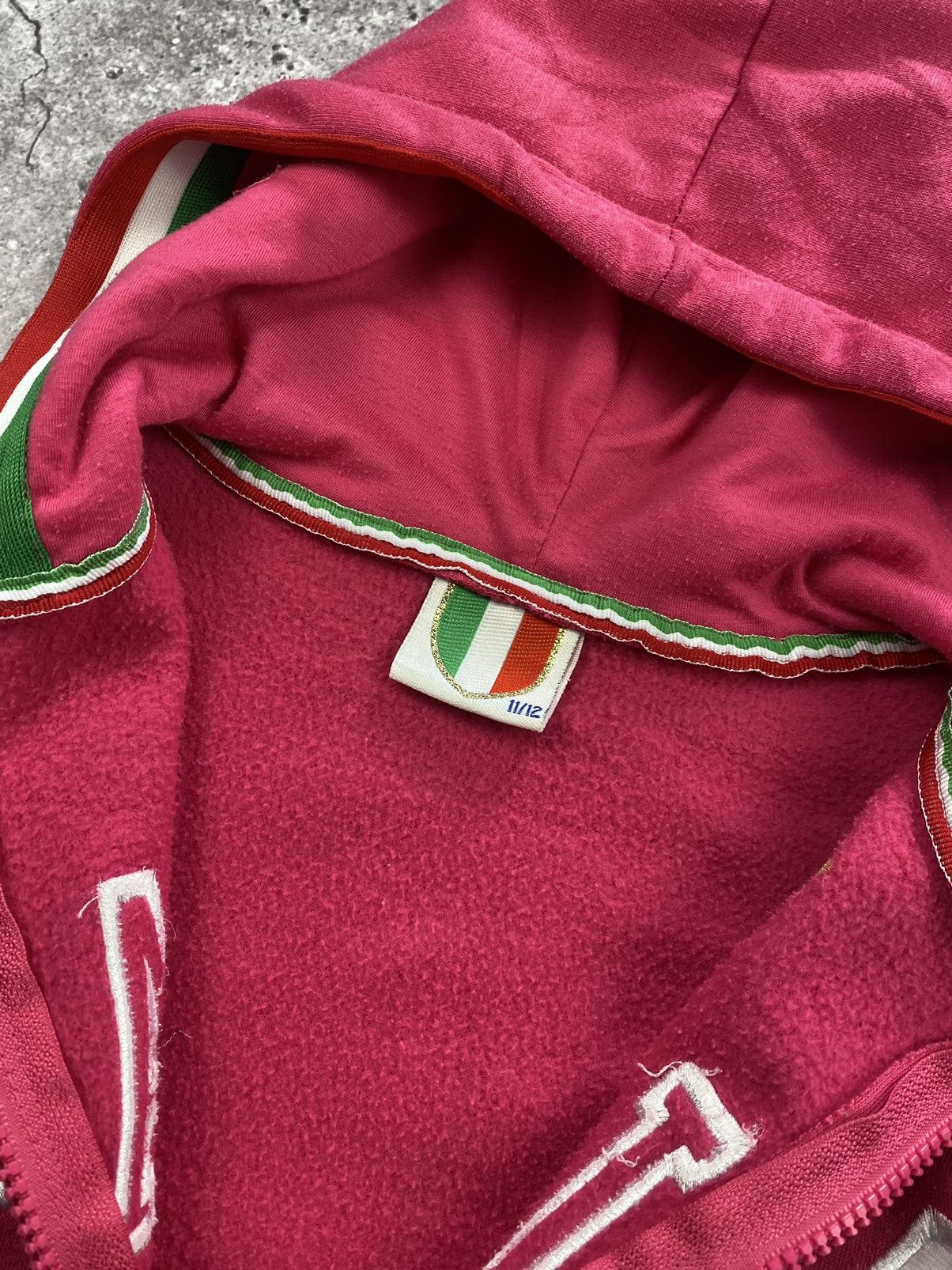 Vintage Rare Y2K Italia Pink Blokecore zip hoodie rare jersey Size US XS / EU 42 / 0 - 4 Thumbnail