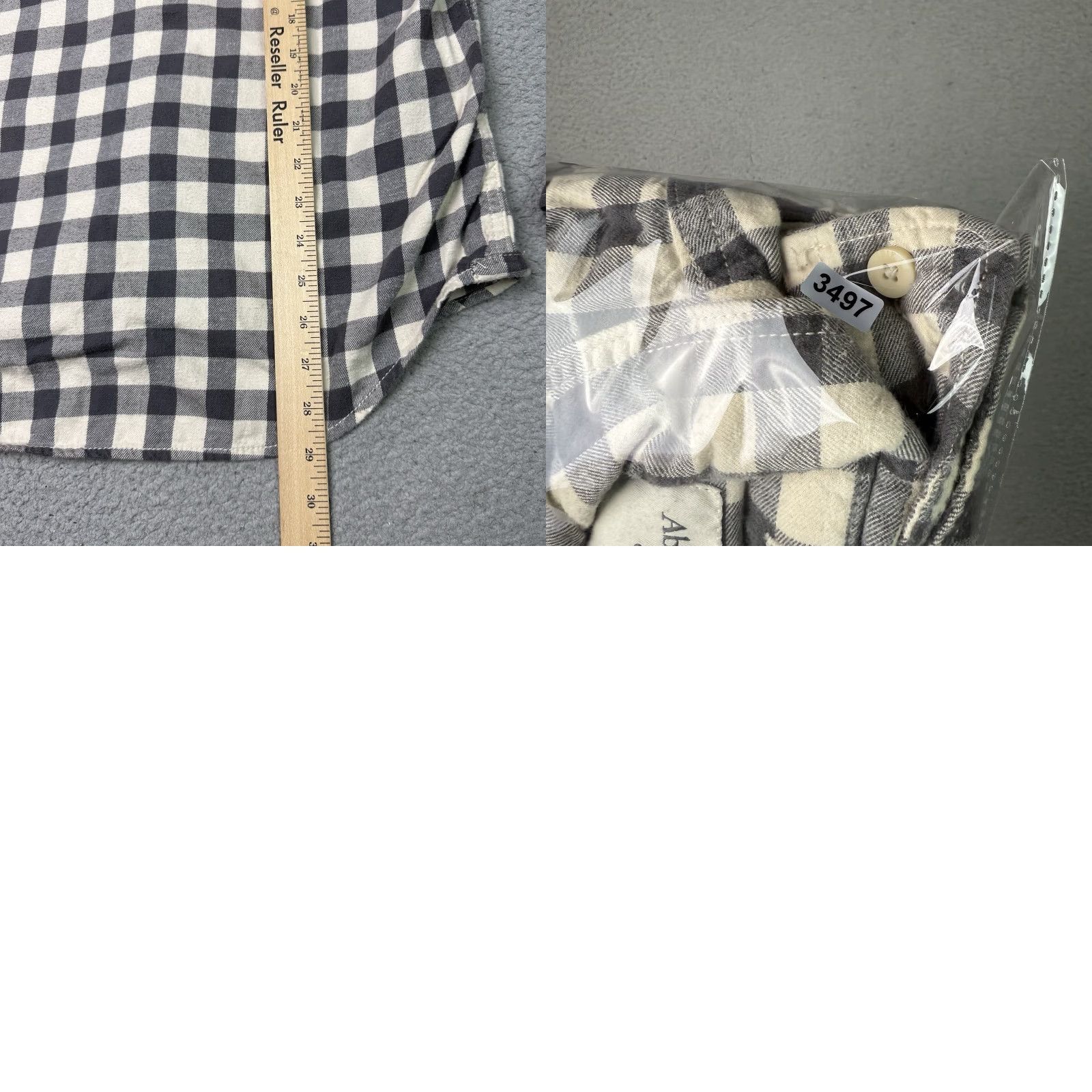 Abercrombie & Fitch VINTAGE Abercrombie & Fitch Muscle Shirt Shirt Mens L Gray White Plaid Preppy A&F Size US L / EU 52-54 / 3 - 8 Thumbnail
