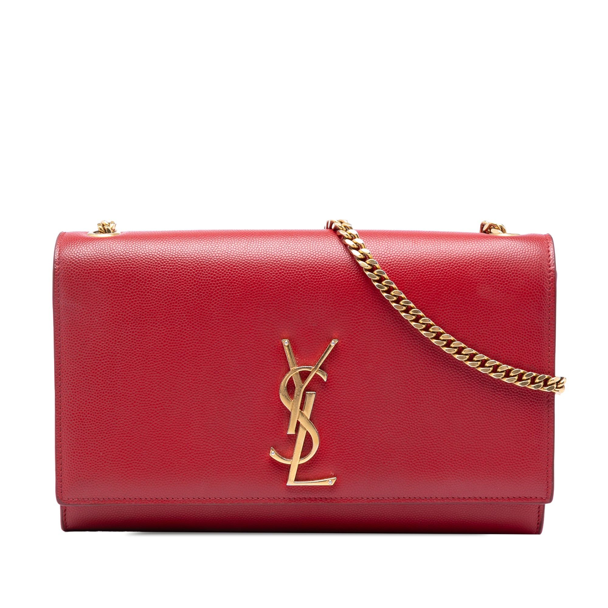 Saint Laurent Paris Grain De Poudre Monogram Kate Crossbody Size ONE SIZE - 1 Thumbnail