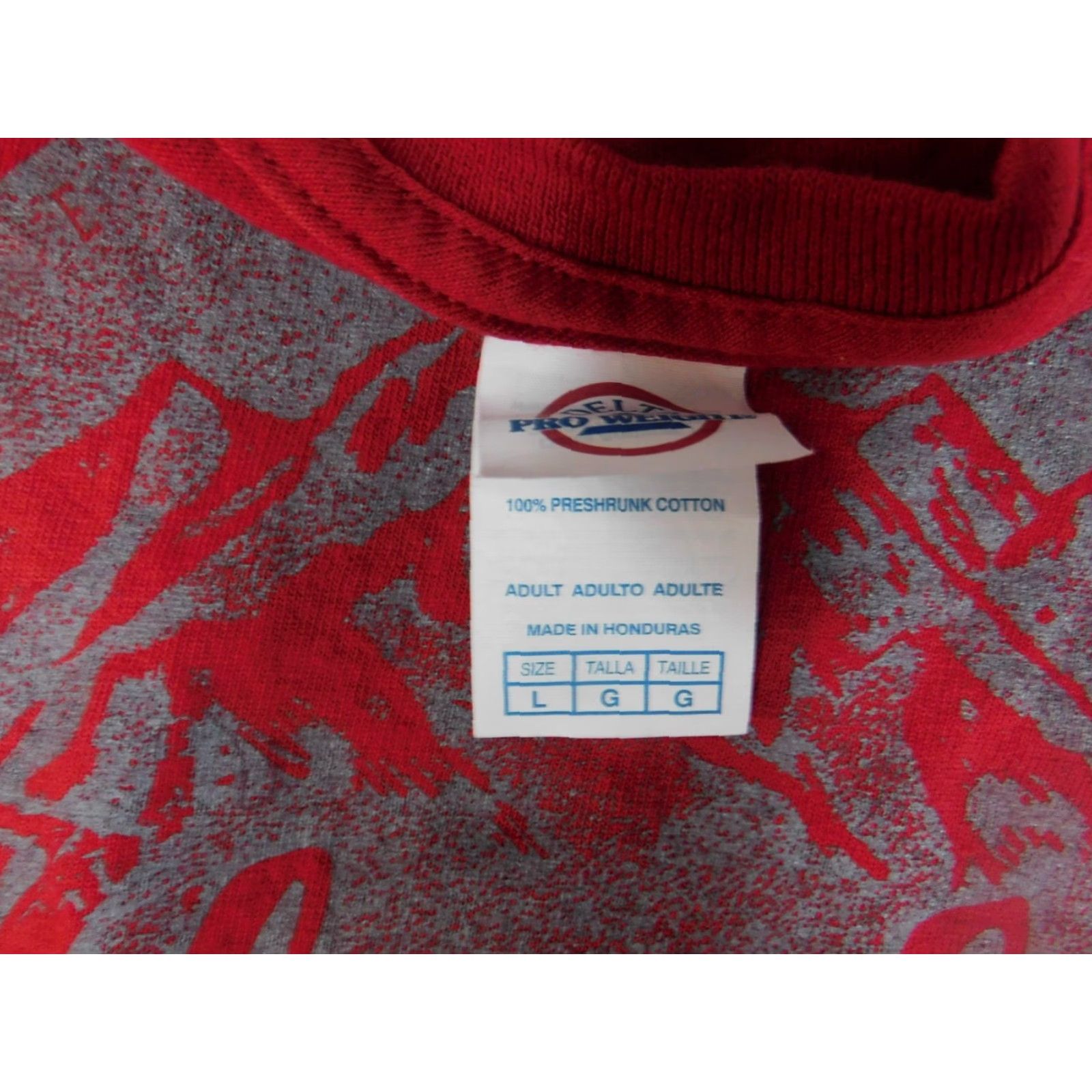 Delta Delta Alaska Mens Shirt L Regular Red Knit Cotton T-Shirt with Logo Beach American Vintage? Size US L / EU 52-54 / 3 - 6 Thumbnail