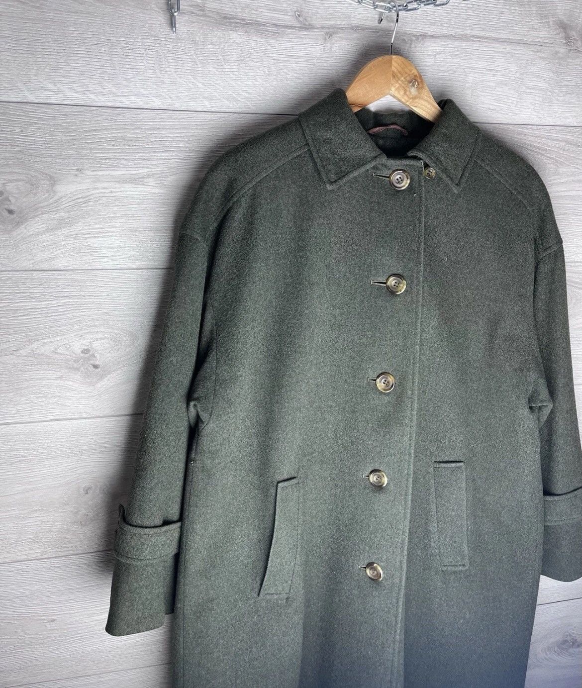 Aquascutum Vintage men’s aquascutum trench coat made in 🇬🇧 wool Size US L / EU 52-54 / 3 - 6 Thumbnail