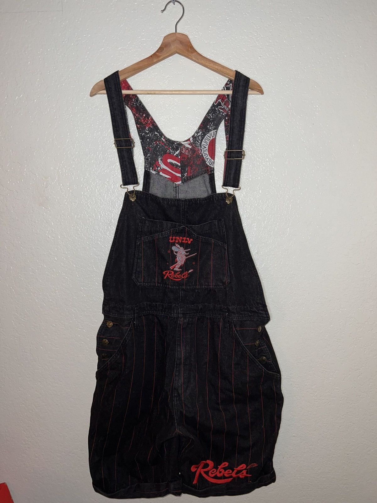 Pro Player Vintage UNLV Running Rebels Pro Player Overalls Shorts Sz XL Size US 36 / EU 52 - 1 Thumbnail