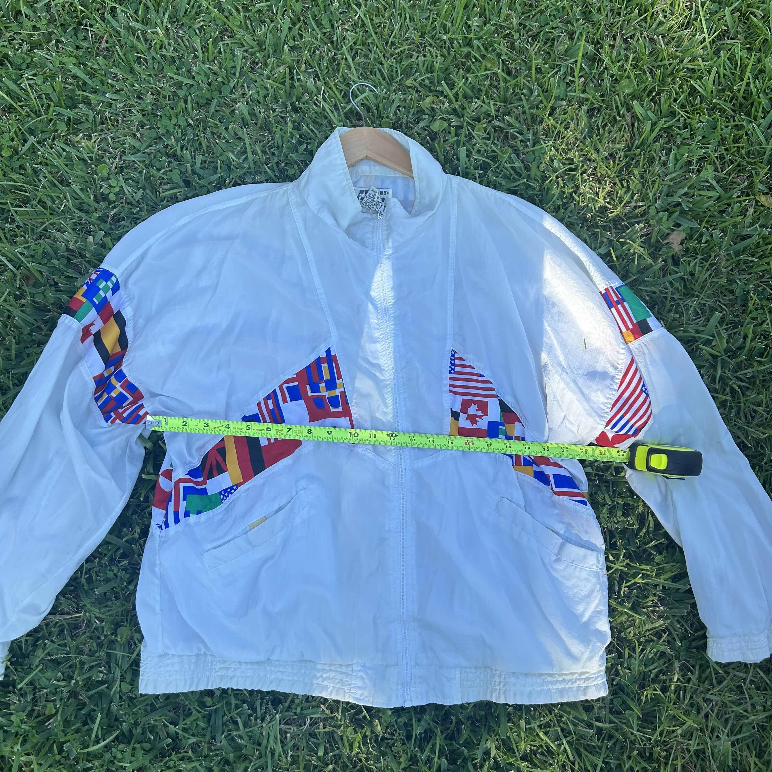 USA Olympics Vintage Multi-flag zip up jacket Size US L / EU 52-54 / 3 - 4 Thumbnail