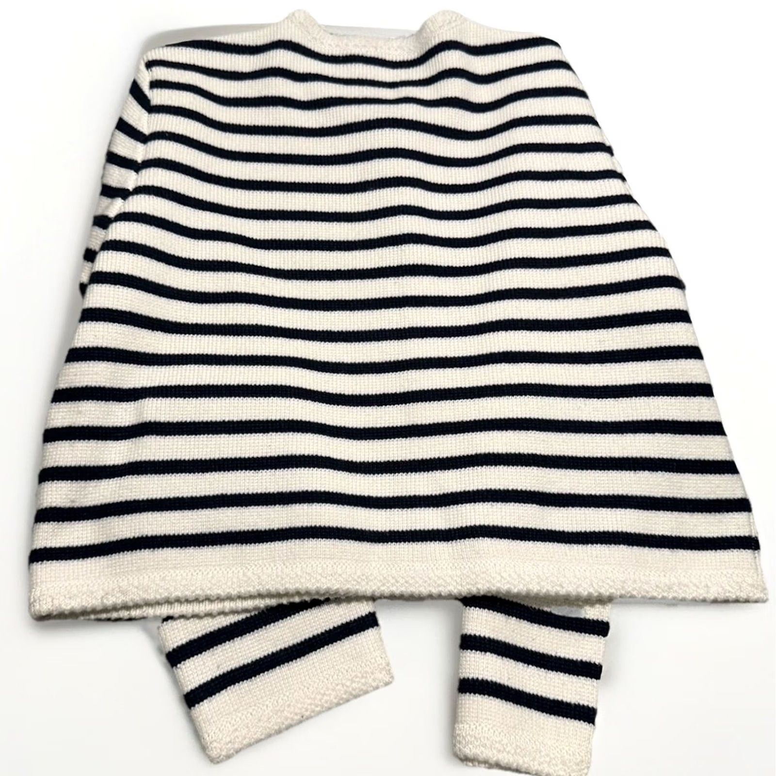 Vintage VINTAGE Hyacinth House Maybourne Cardigan White Striped Gold Button XL Women Sweater Size XL / US 12-14 / IT 48-50 - 6 Thumbnail