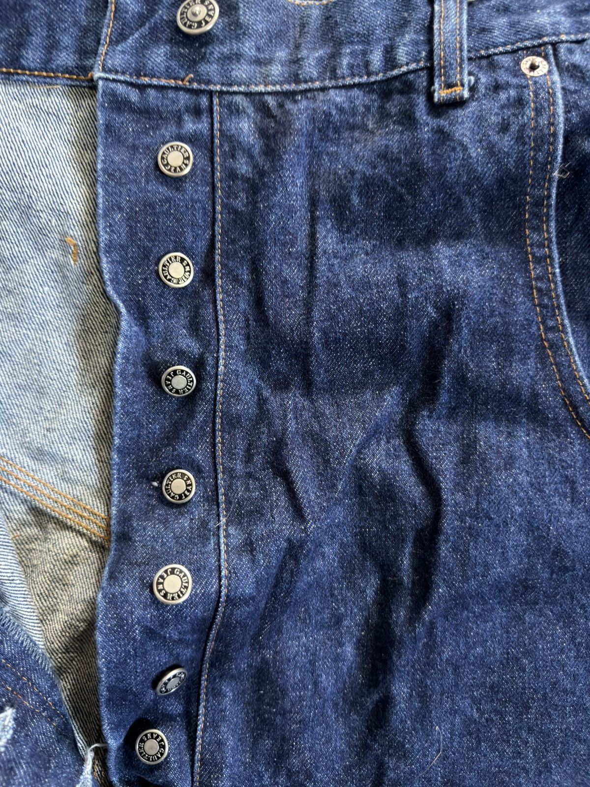 Jean Paul Gaultier Jean Paul Gaultier - S/S 1993 Indigo Les Androgynous-Jeans Size ONE SIZE - 8 Thumbnail