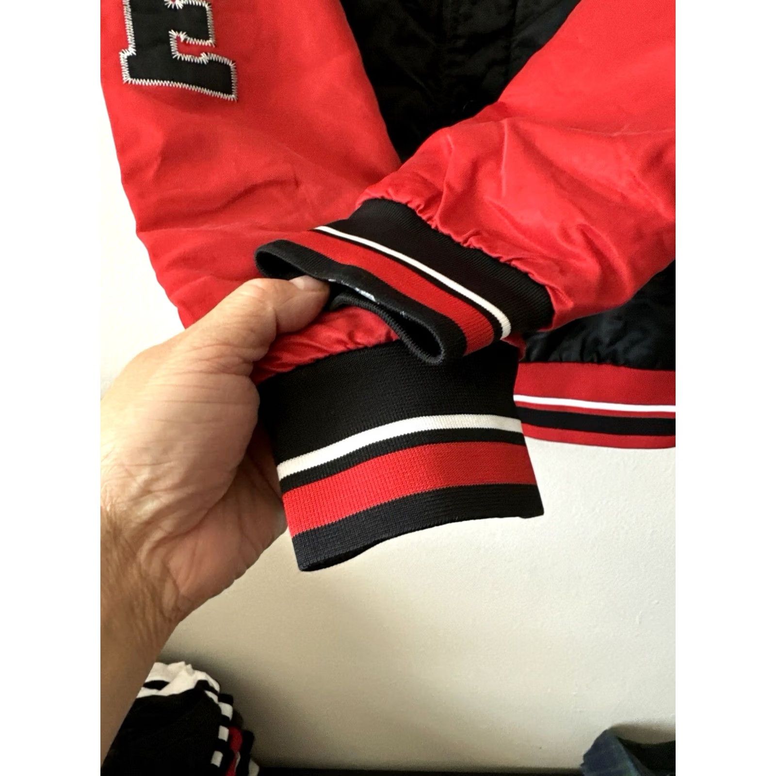 Nike Nike Force Uptowns Varsity Jacket Red Black Basketball Streetwear S Mens Size US S / EU 44-46 / 1 - 7 Thumbnail