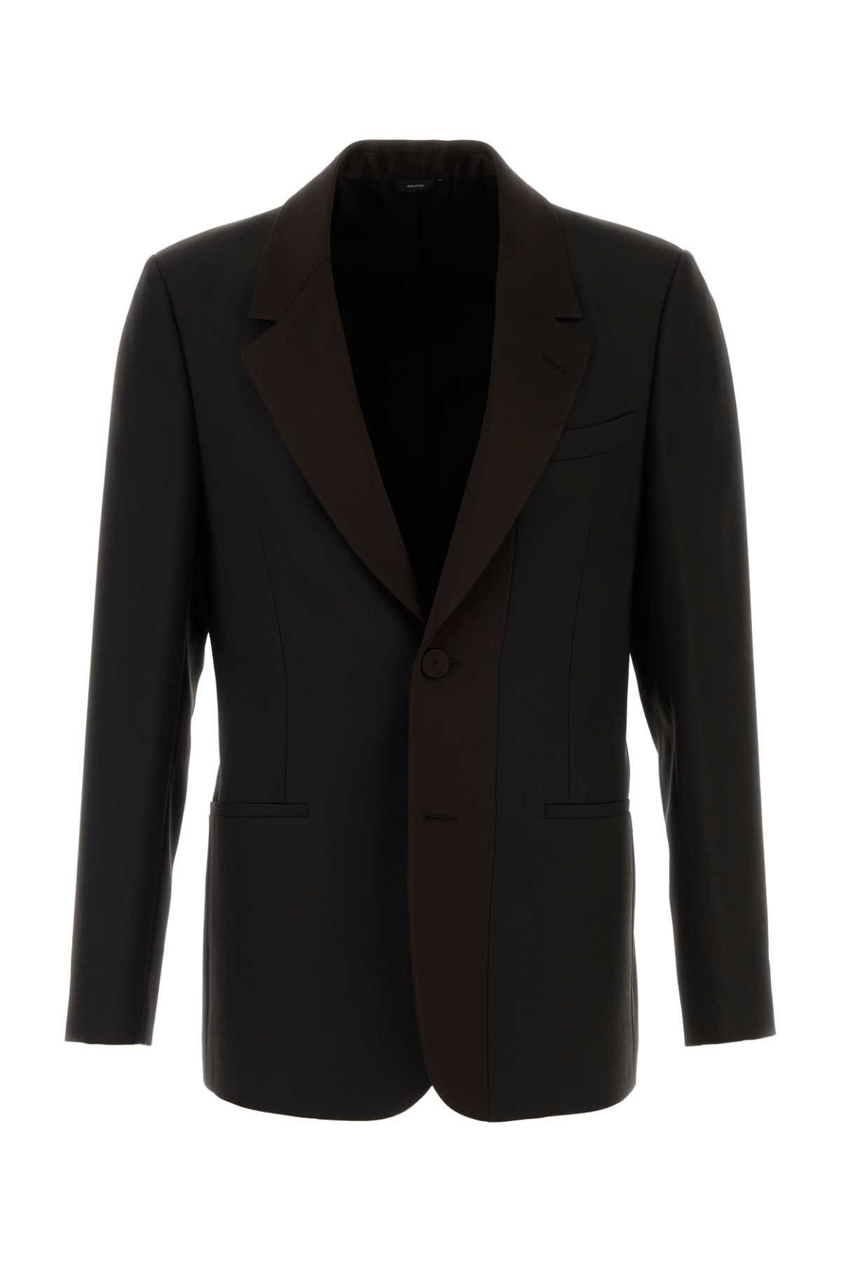Fendi Dark Brown Gabardine Blazer Size US M / EU 48-50 / 2 - 1 Thumbnail
