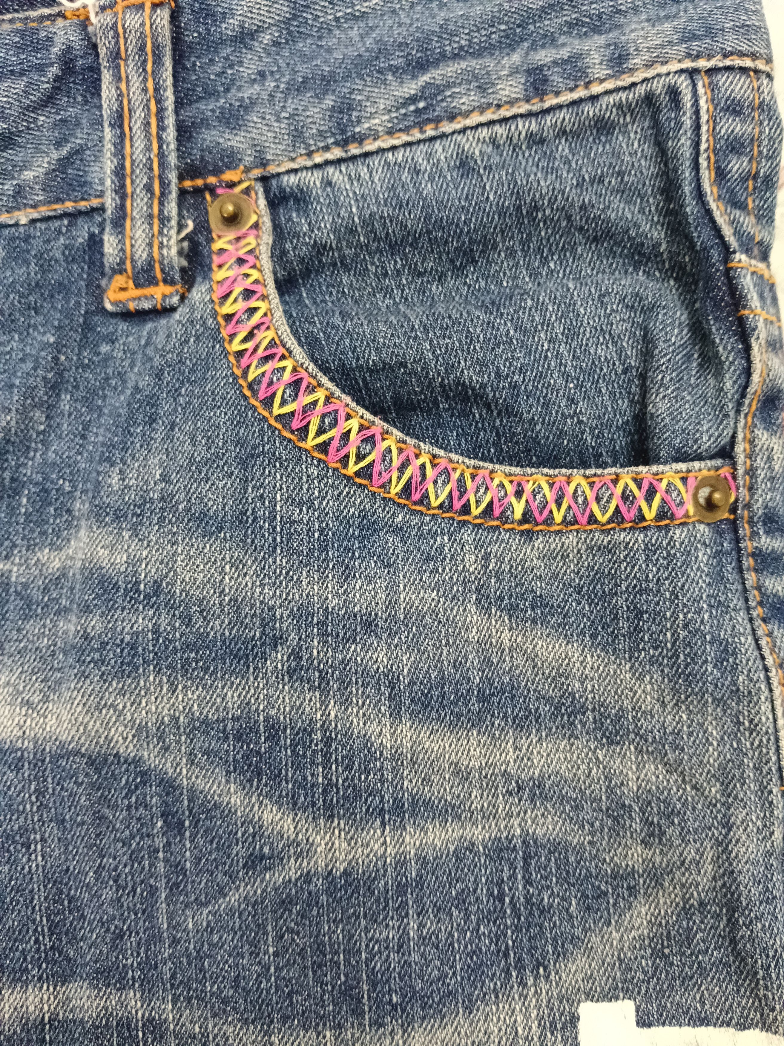 In The Attic In The Attic Patchwork Surfing Denim Size US 32 / EU 48 - 9 Thumbnail