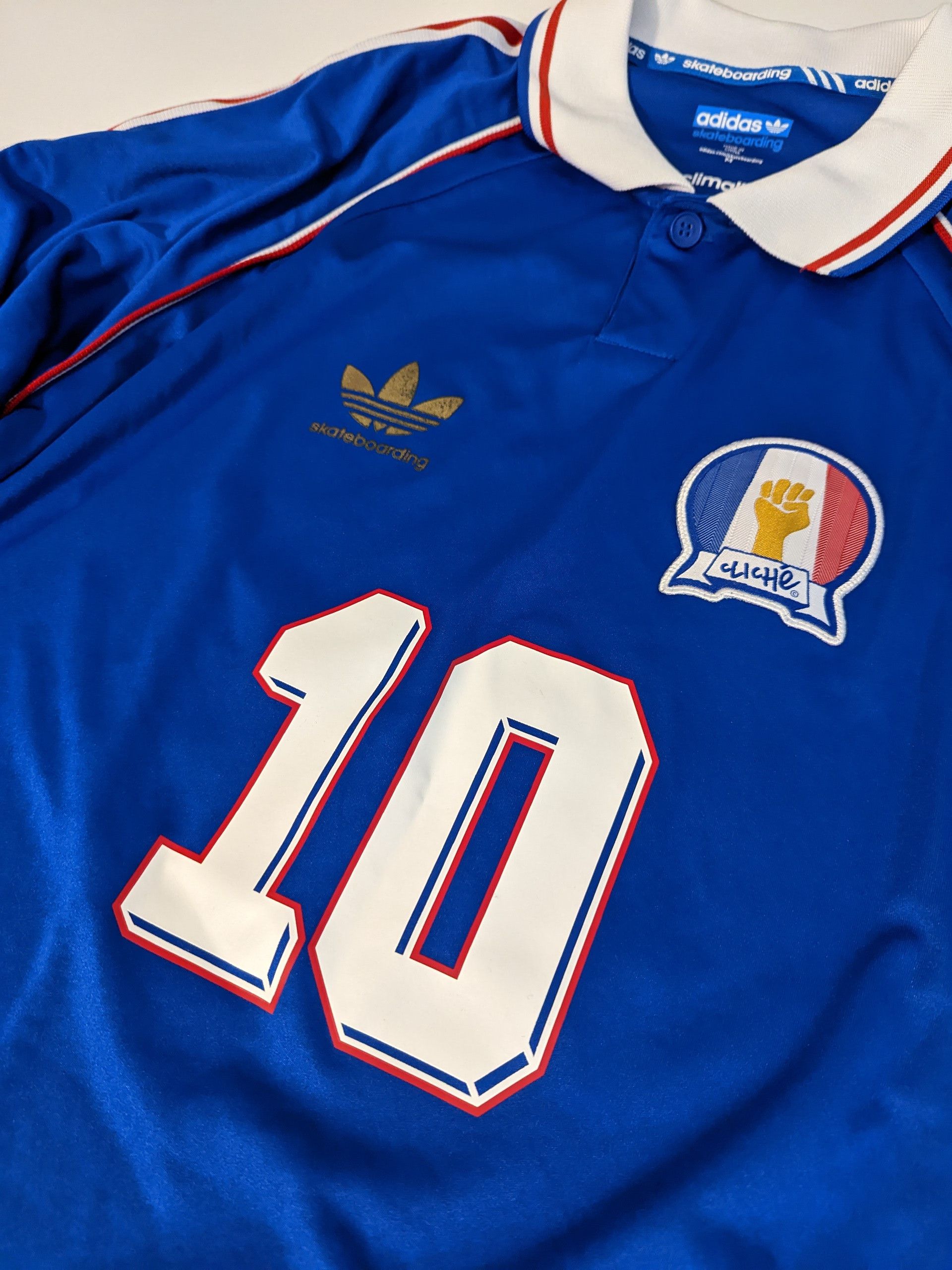 Adidas 2014 adidas Skateboarding x Cliché France Jersey Puig #10 Size US M / EU 48-50 / 2 - 3 Thumbnail