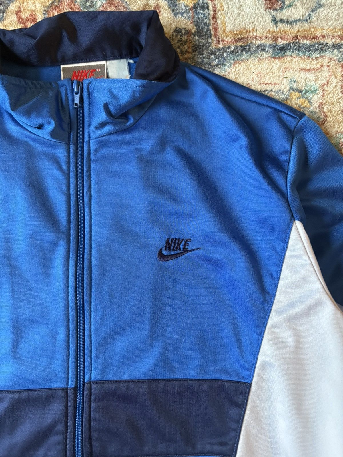 Nike Vintage 80s Nike Zip-up Track Jacket Size XL Size US XL / EU 56 / 4 - 4 Thumbnail