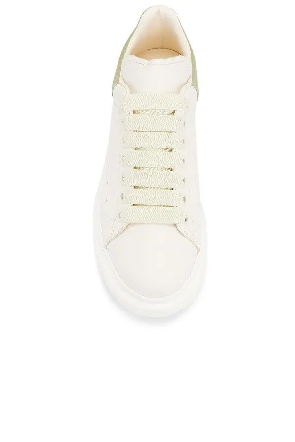 Alexander McQueen o1w1db10925 Oversized Sneaker in Off White/Green Size US 9.5 / IT 39.5 - 4 Thumbnail